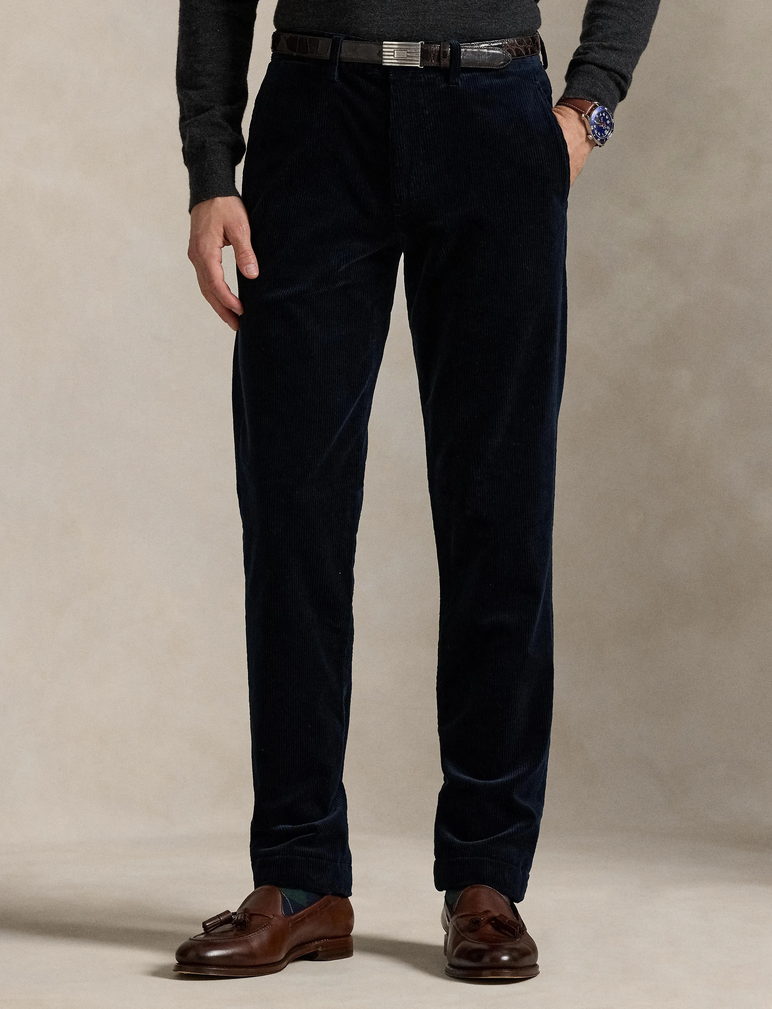 Polo Ralph Lauren Bedford Straight Fit Corduroy Pant - Bukser - AVIATOR NAVY / navy