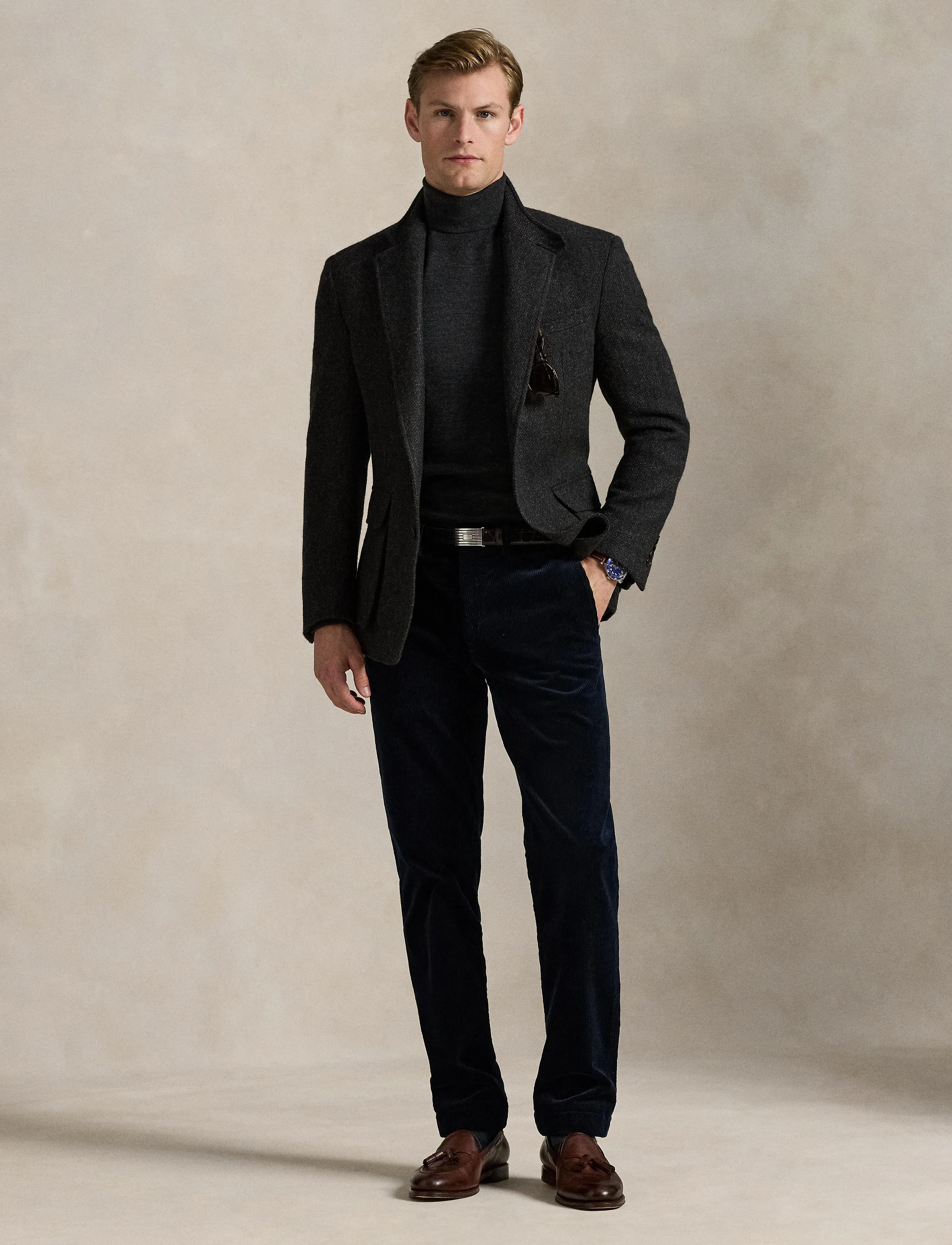 Polo Ralph Lauren - Bedford Straight Fit Corduroy Pant - casual bukser - aviator navy - 3