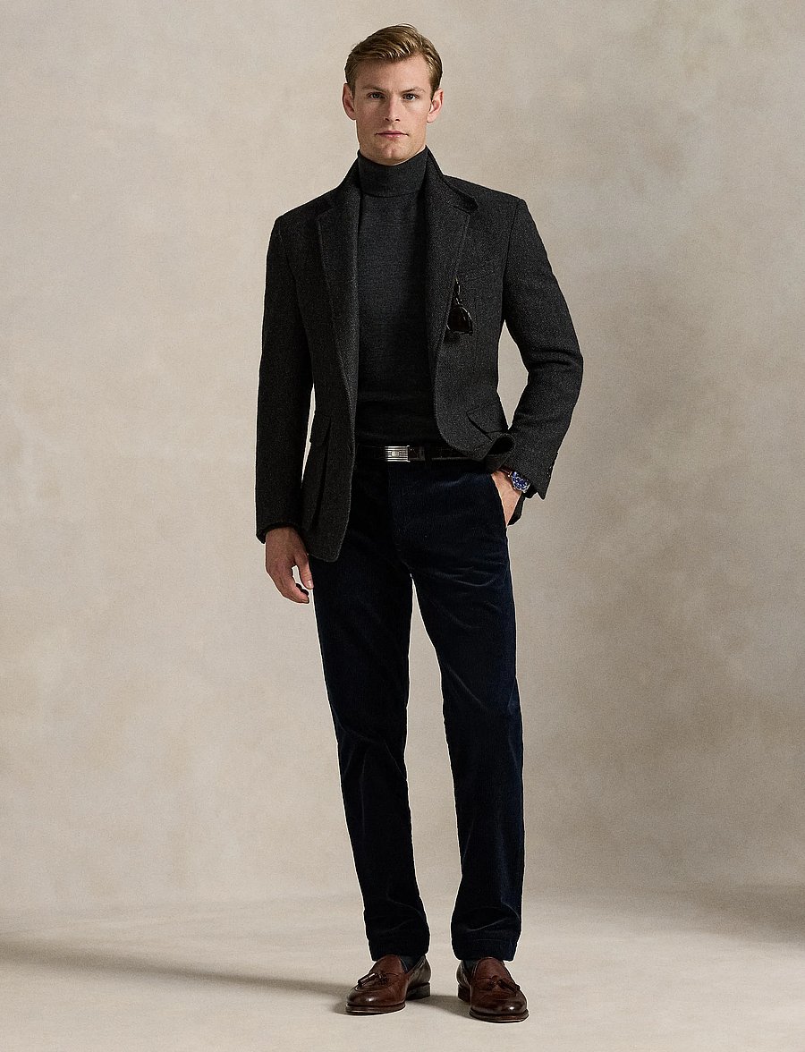 Polo Ralph Lauren - Bedford Straight Fit Corduroy Pant - casual bukser - aviator navy - 3