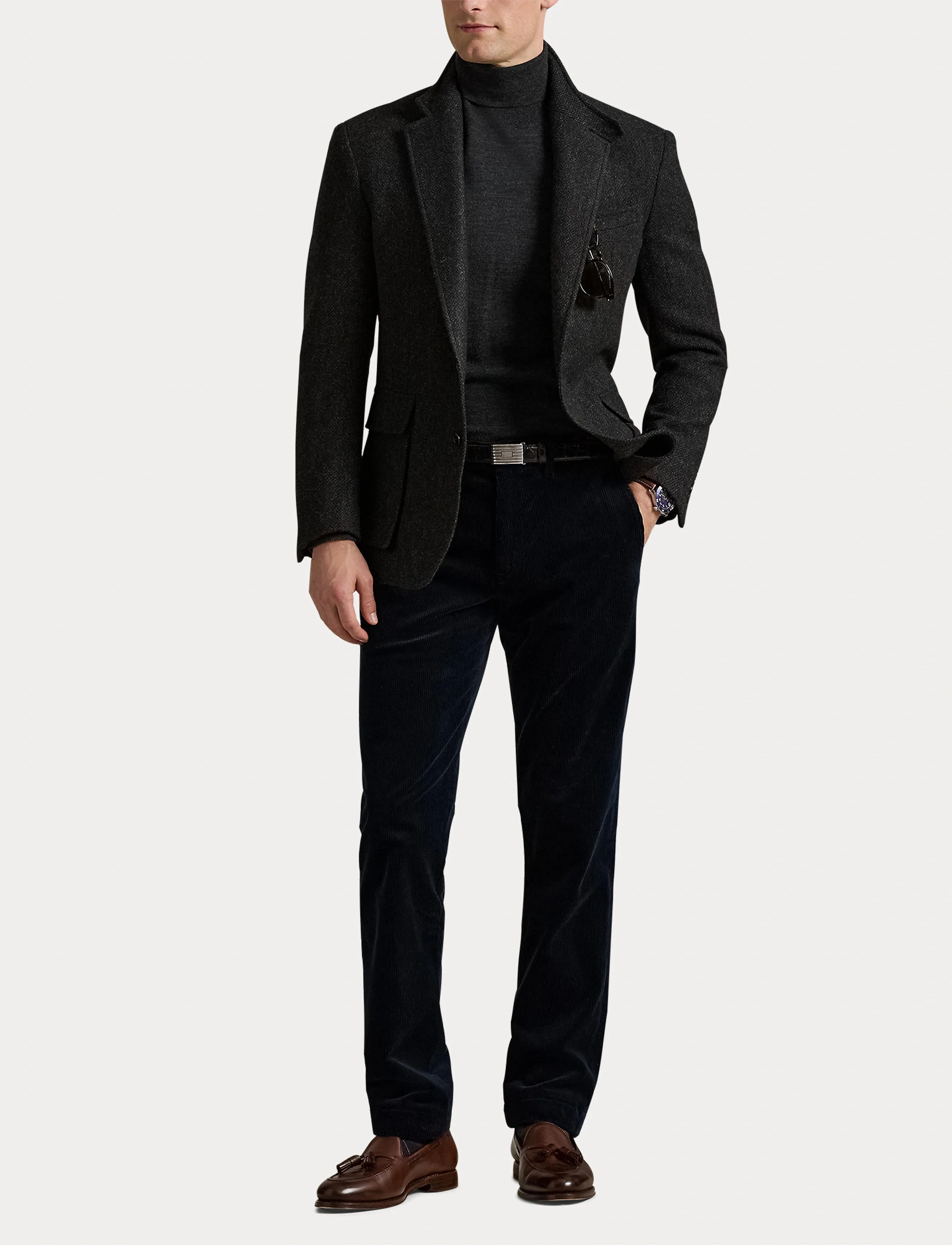 Polo Ralph Lauren - Bedford Straight Fit Corduroy Pant - casual bukser - aviator navy - 4