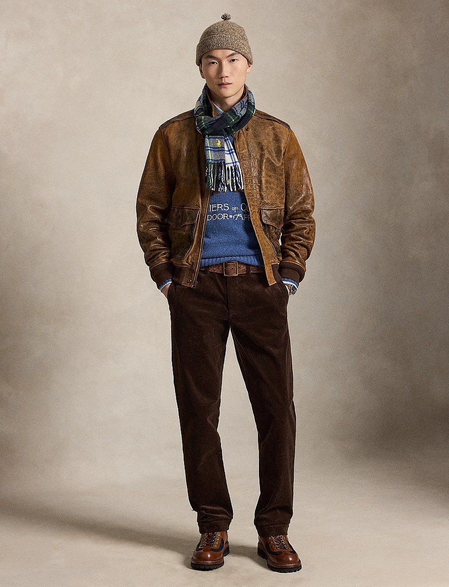 Polo Ralph Lauren - Straight Fit Stretch Corduroy Pant - casual byxor - dark beech - 0