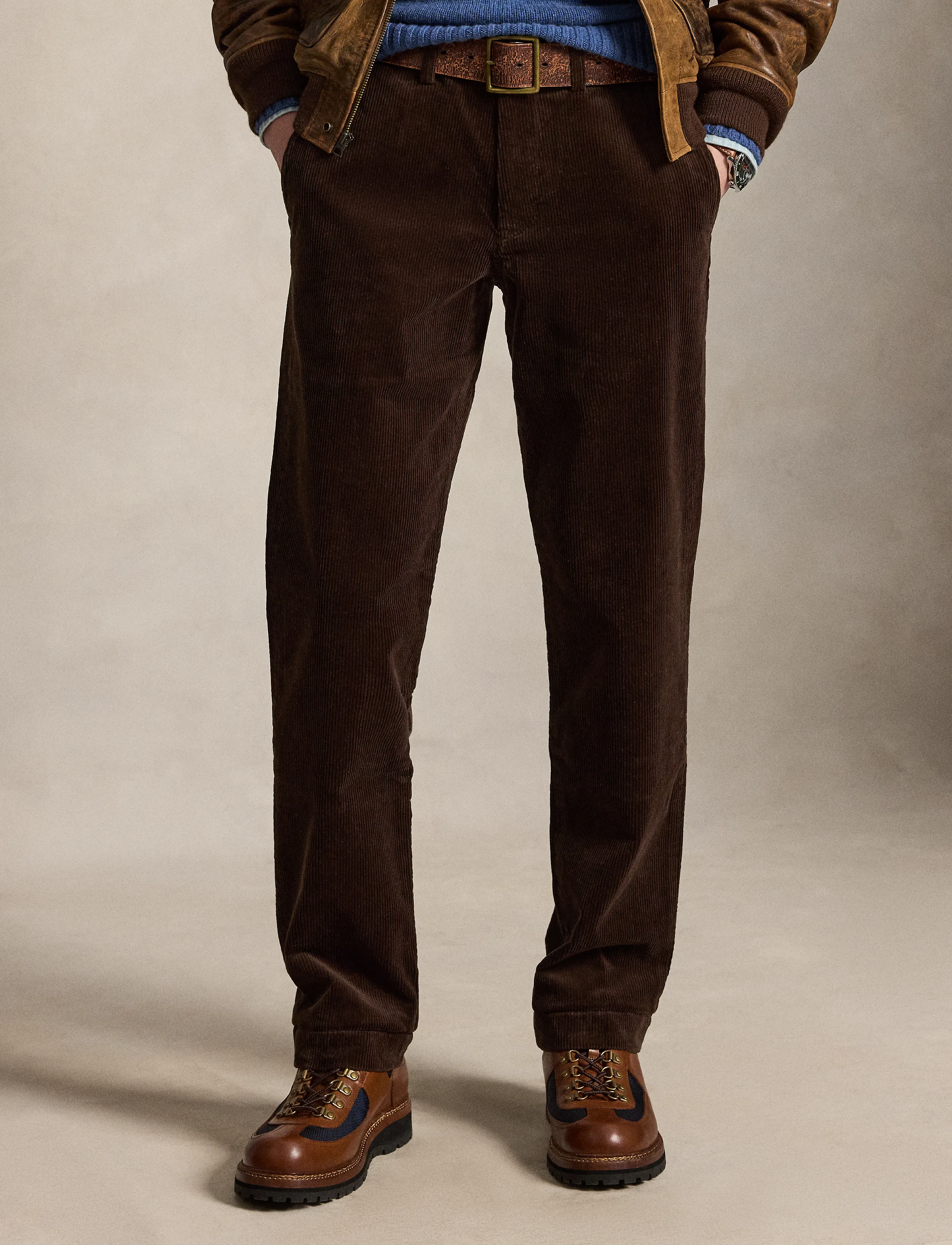 Polo Ralph Lauren - Straight Fit Stretch Corduroy Pant - casual byxor - dark beech - 4
