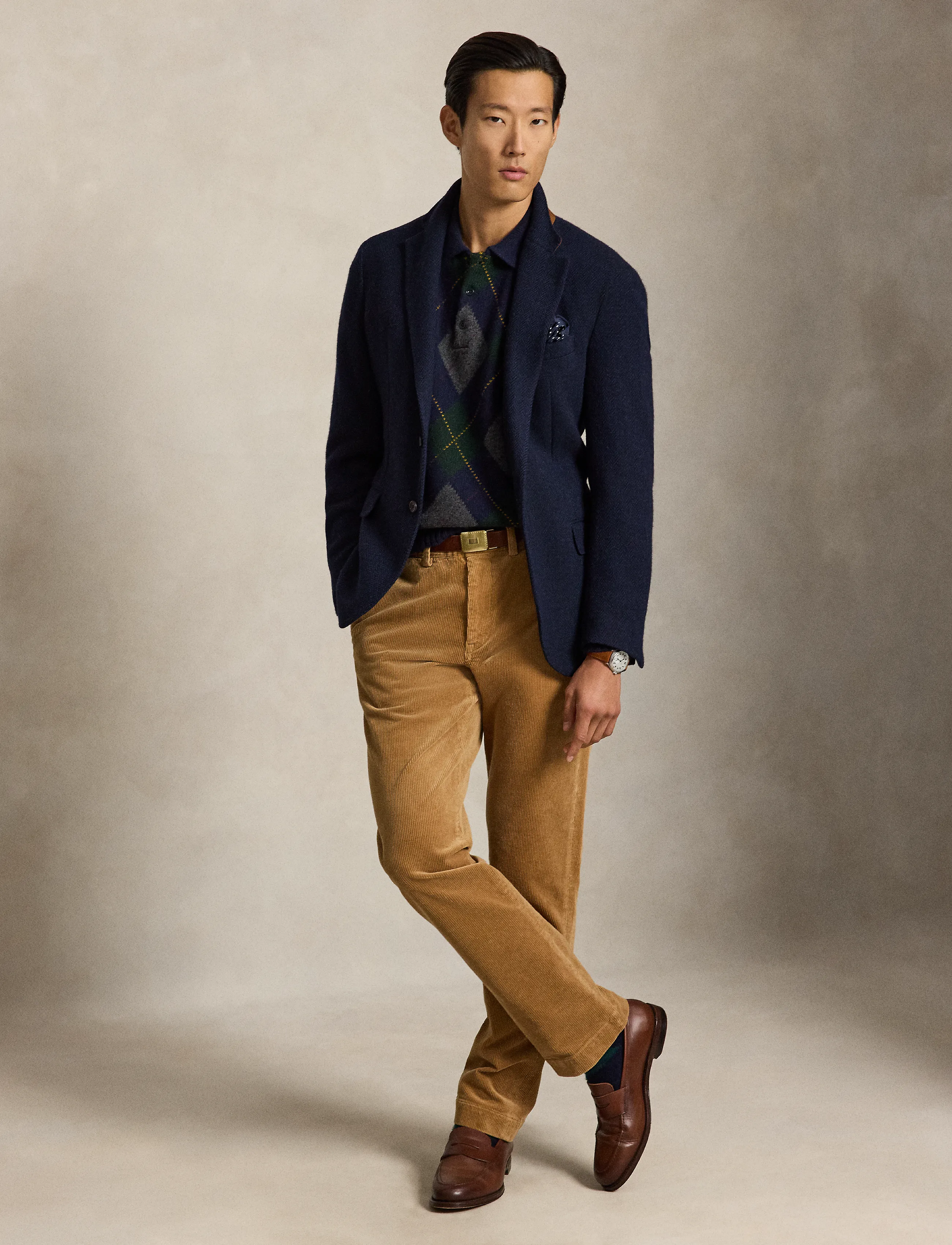 Polo Ralph Lauren Straight Fit Stretch Corduroy Pant - Casual byxor - GOLDEN BROWN / brown