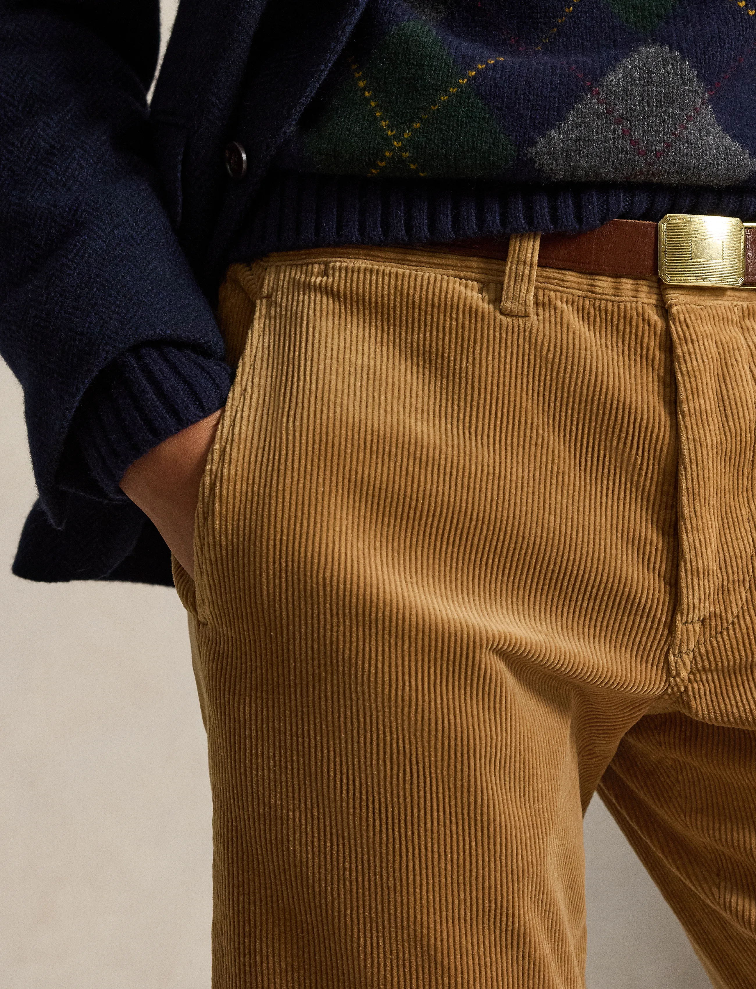 Polo Ralph Lauren - Straight Fit Stretch Corduroy Pant - casual byxor - golden brown - 4
