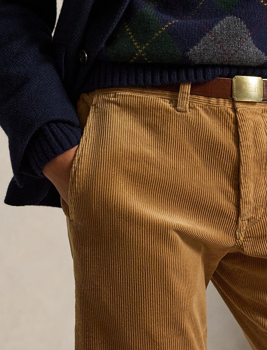 Polo Ralph Lauren - Straight Fit Stretch Corduroy Pant - casual byxor - golden brown - 4