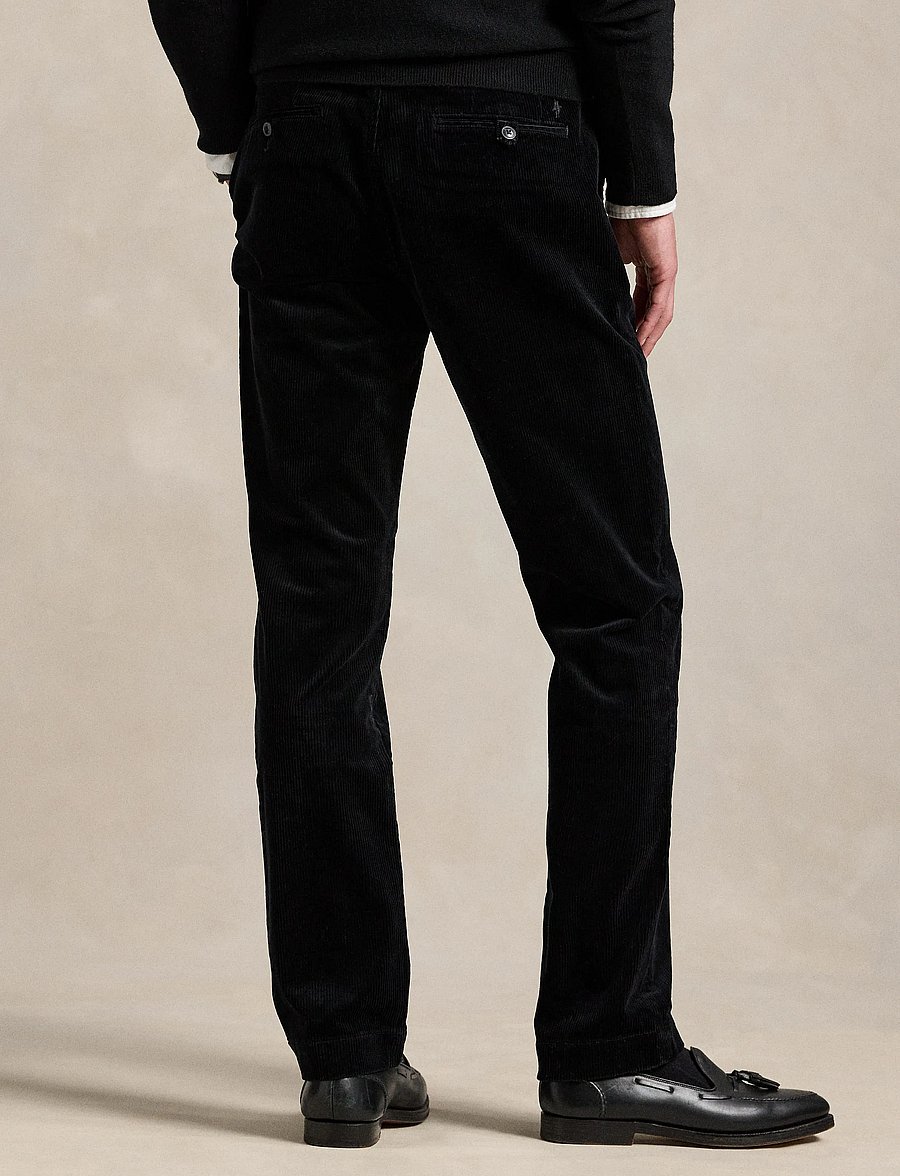 Polo Ralph Lauren - Bedford Straight Fit Corduroy Pant - casual byxor - polo black - 2