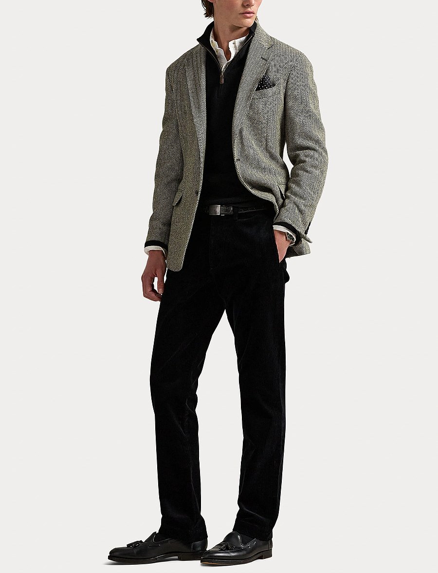 Polo Ralph Lauren - Bedford Straight Fit Corduroy Pant - casual byxor - polo black - 4