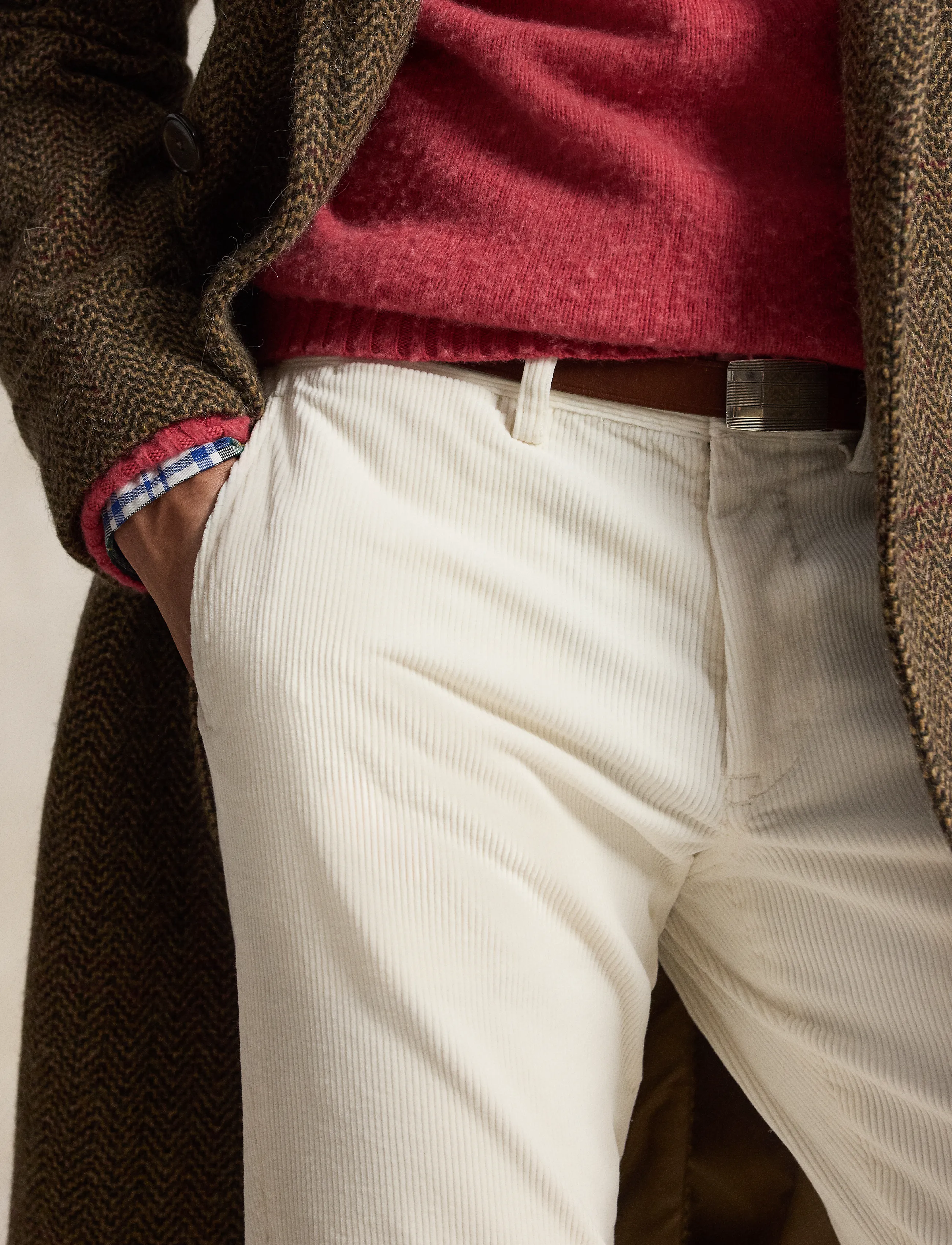 Polo Ralph Lauren - Bedford Straight Fit Corduroy Pant - casual bukser - warm white - 4