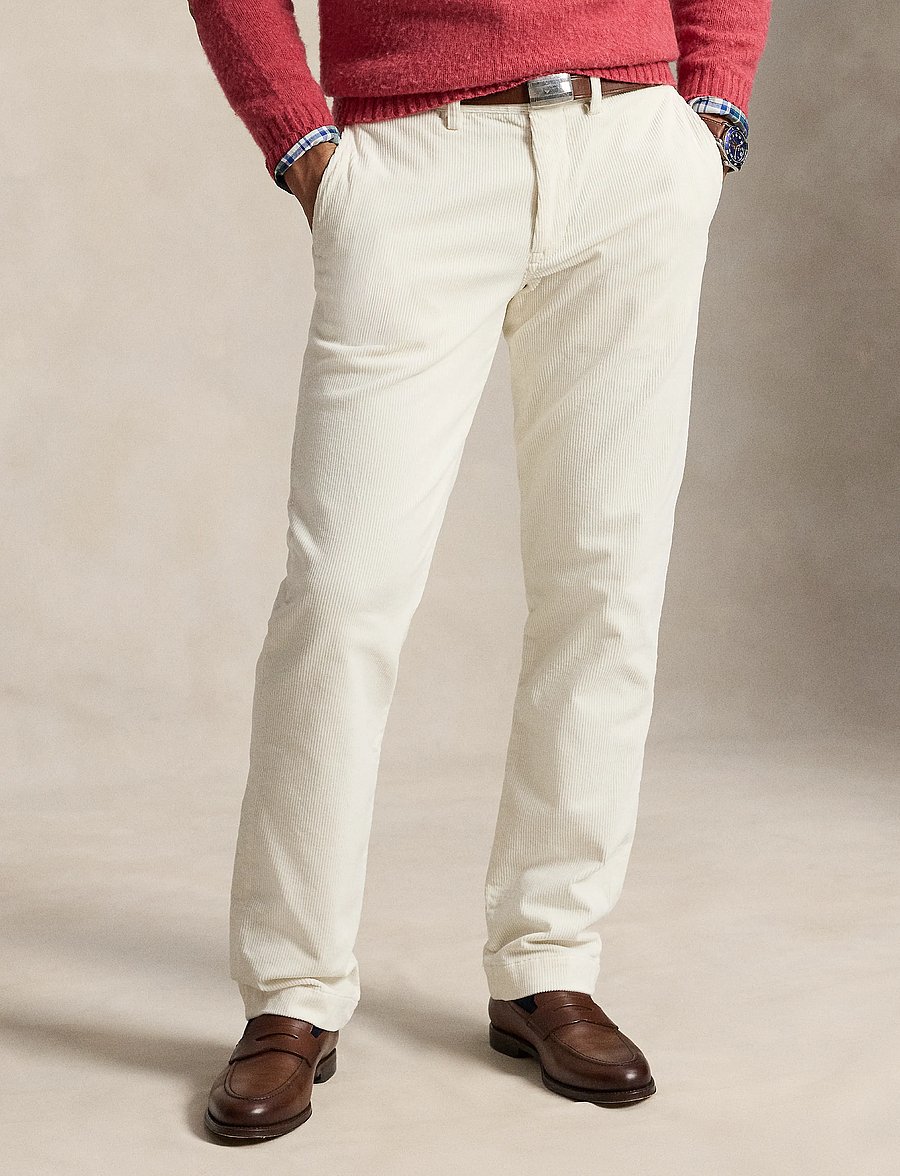 Polo Ralph Lauren - Straight Fit Stretch Corduroy Pant - casual byxor - warm white - 5