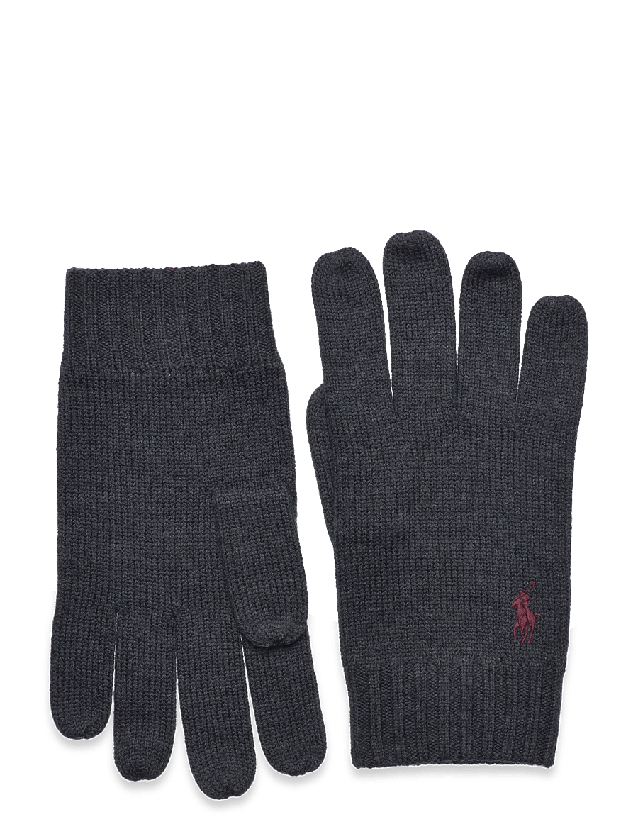 Polo Ralph Lauren - 2/30 MERINO WL RWS-GLV - shop by occasion - dark granite hthr - 1