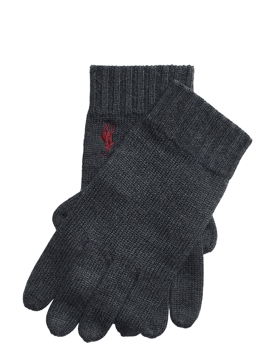 Polo Ralph Lauren - 2/30 MERINO WL RWS-GLV - shop by occasion - dark granite hthr - 2