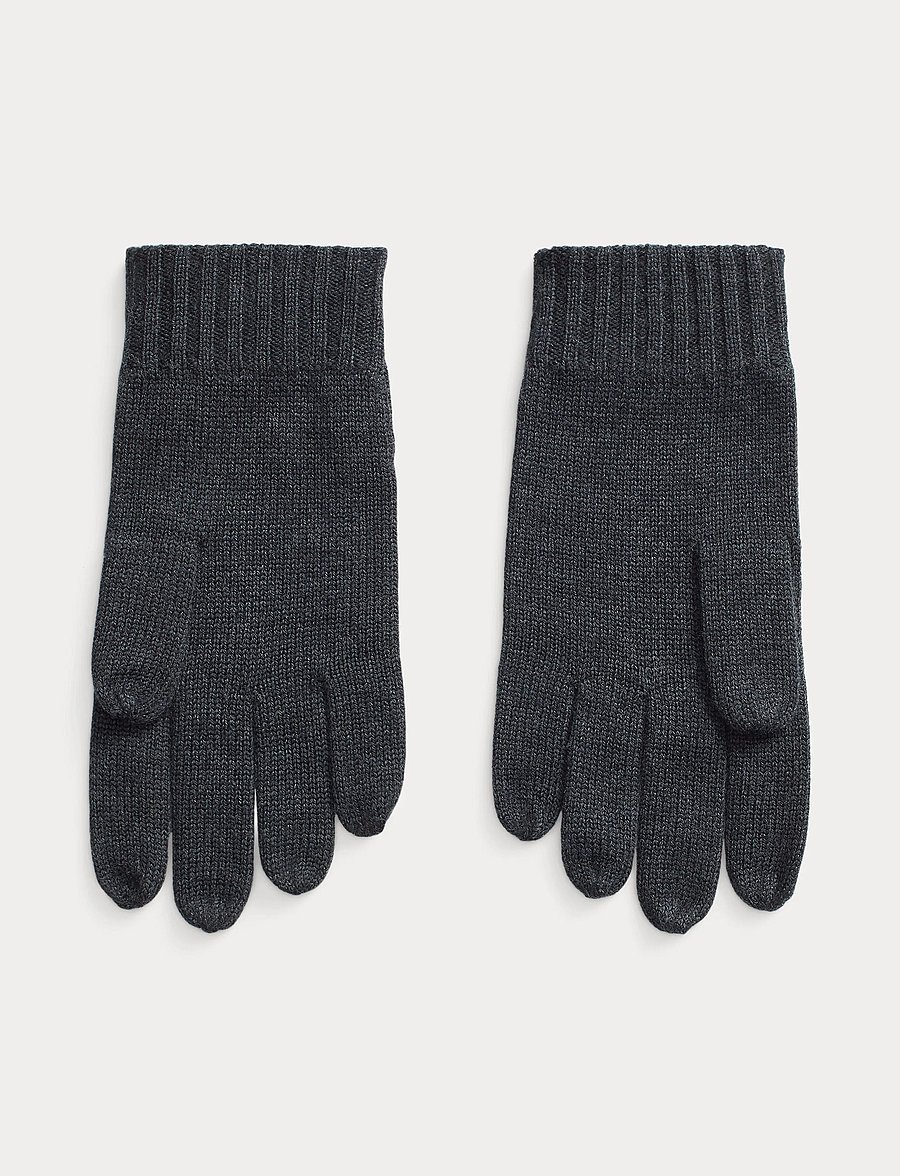 Polo Ralph Lauren - 2/30 MERINO WL RWS-GLV - shop by occasion - dark granite hthr - 0