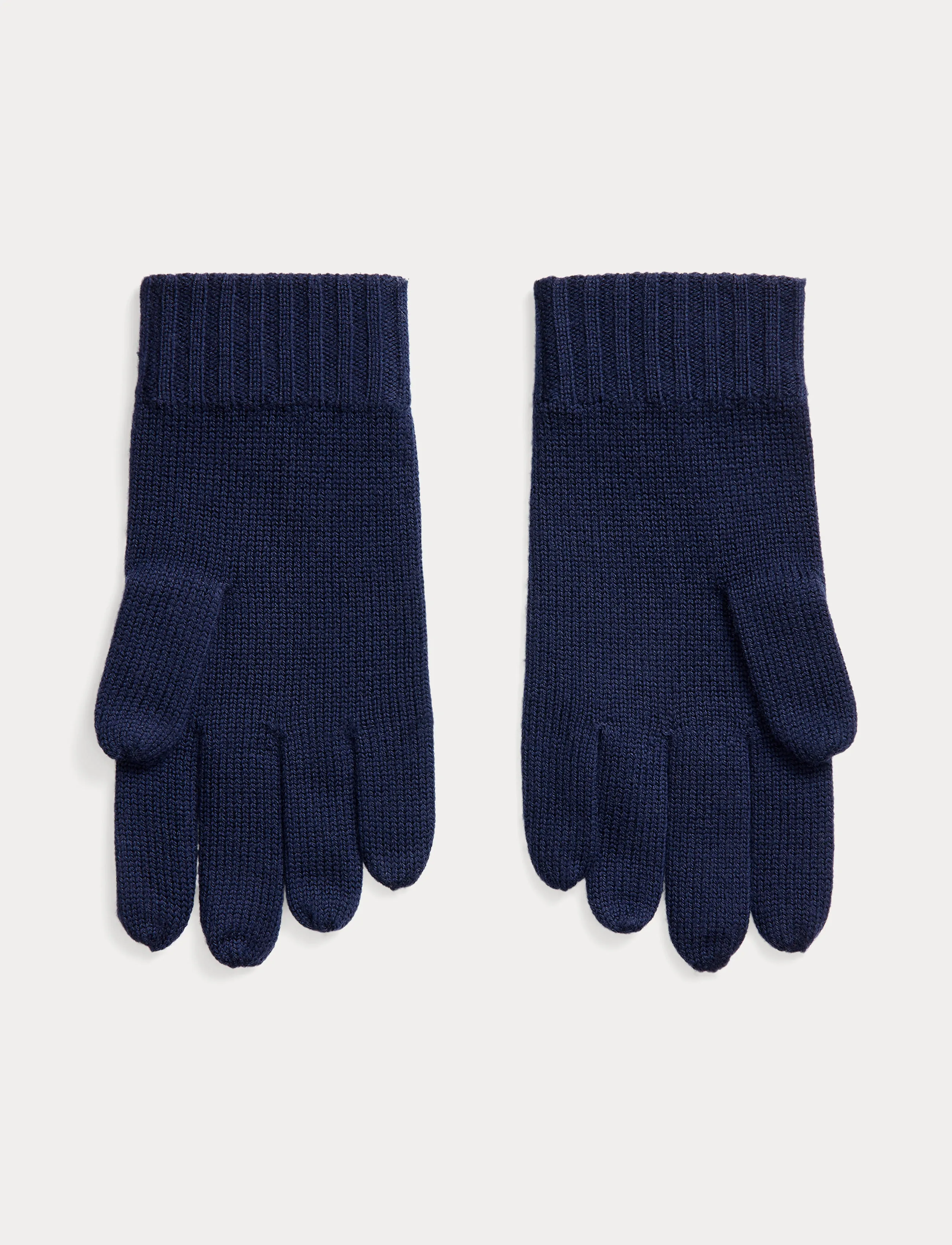 Polo Ralph Lauren Signature Pony Wool Gloves, One Size, Marineblau - Finger Männerswear
