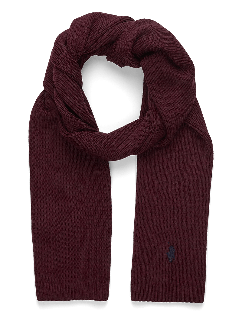Polo Ralph Lauren - Signature Pony Wool Scarf - winterschals - aged wine heather - 0