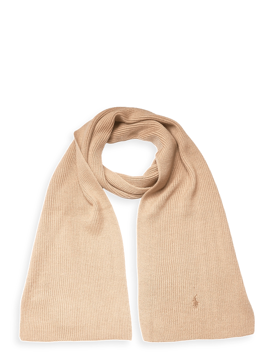 Polo Ralph Lauren - Signature Pony Wool Scarf - talvesallid - camel melange w/c - 0
