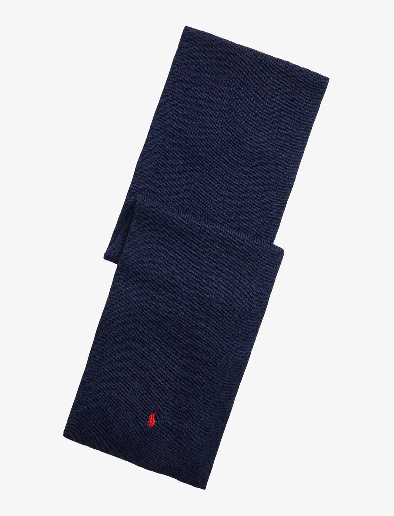 Polo Ralph Lauren - Signature Pony Wool Scarf - winter scarves - hunter navy - 1