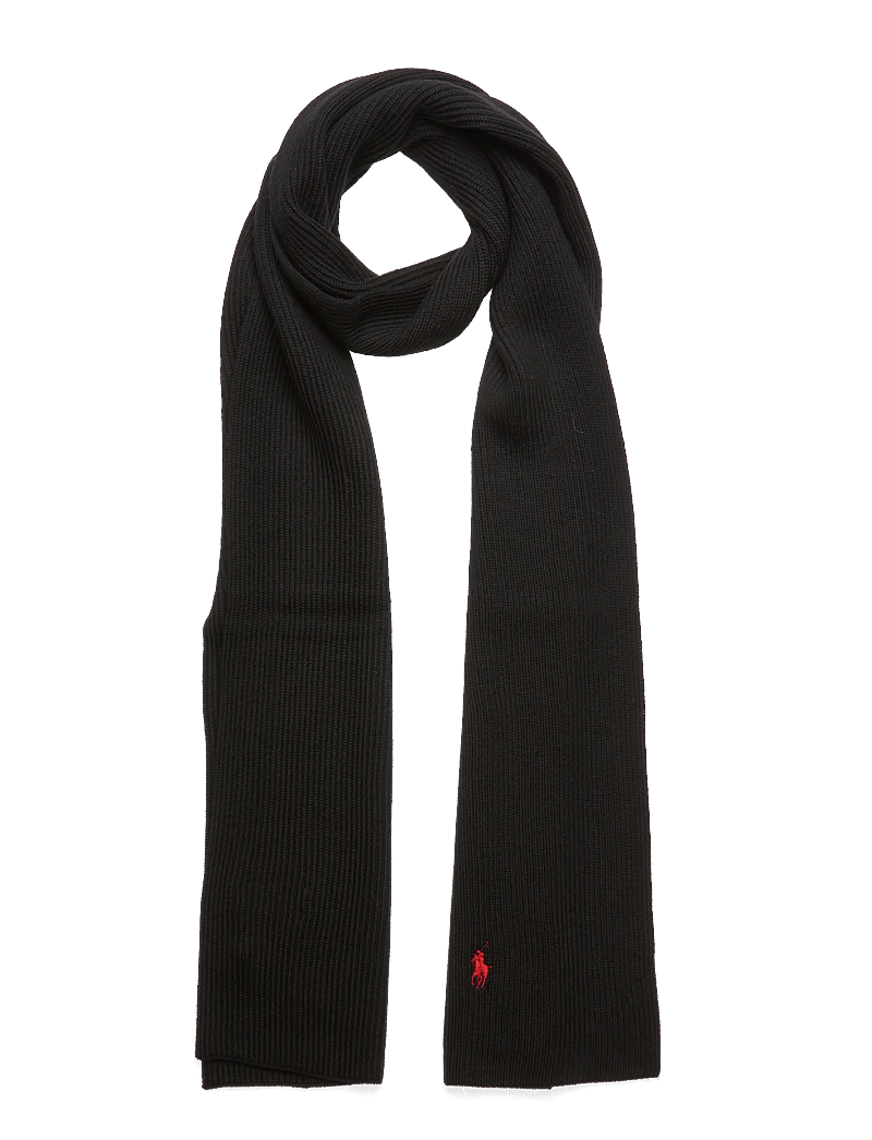 Polo Ralph Lauren - Signature Pony Wool Scarf - winterschals - polo black - 0