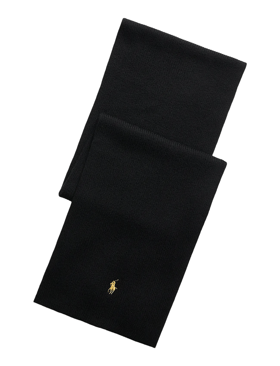 Polo Ralph Lauren - 2/30 MERINO WL RWS-SCF - winterschals - polo black/gold p - 1