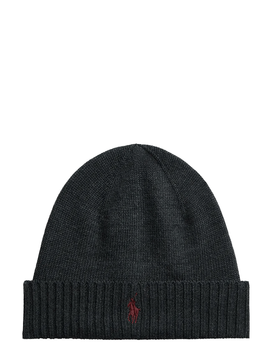 Polo Ralph Lauren - Signature Pony Wool Beanie - nach anlass kaufen - dark granite hthr - 1
