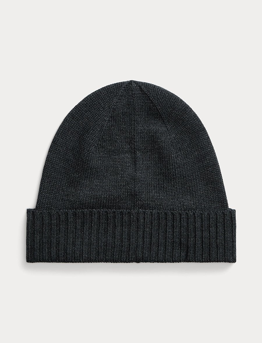 Polo Ralph Lauren - Signature Pony Wool Beanie - nach anlass kaufen - dark granite hthr - 0