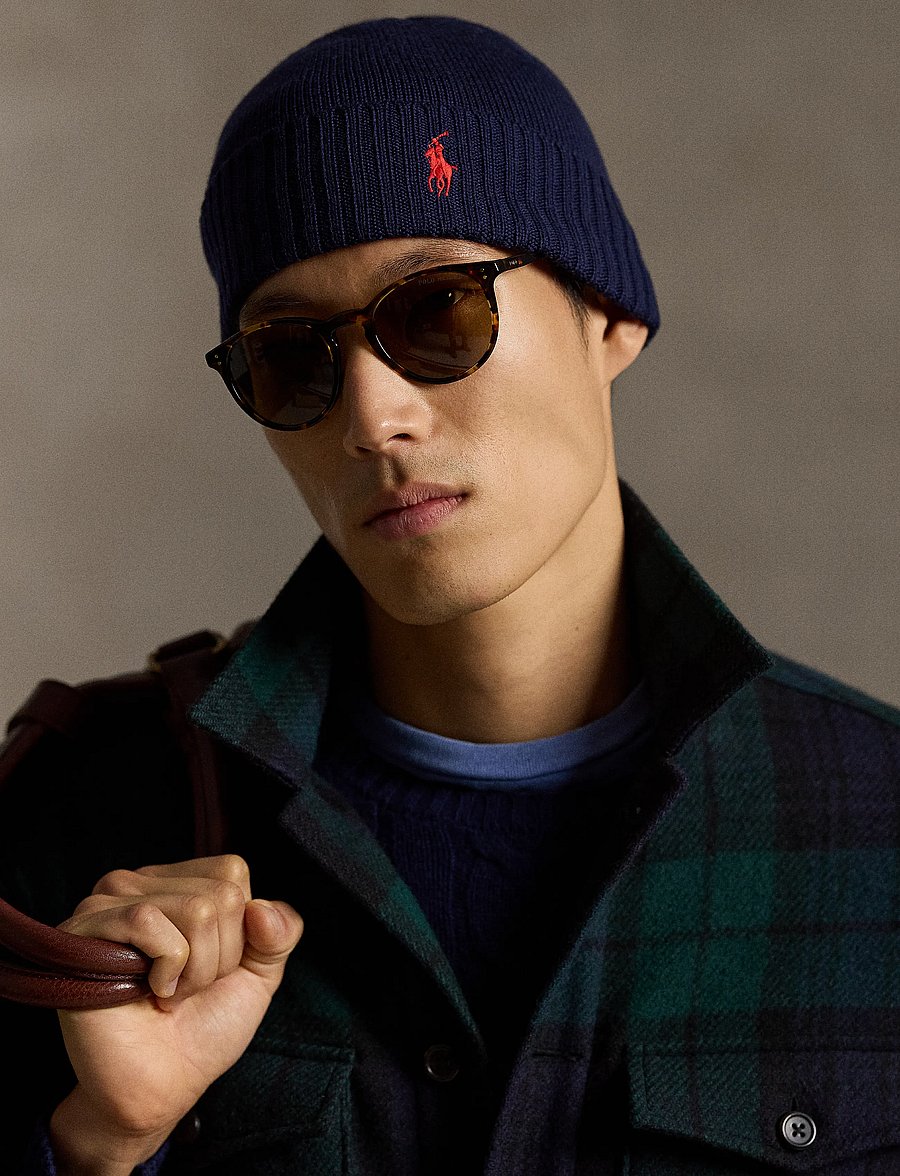 Polo Ralph Lauren - 2/30 MERINO WL RWS-HAT - shoppa efter tillfälle - hunter navy - 2