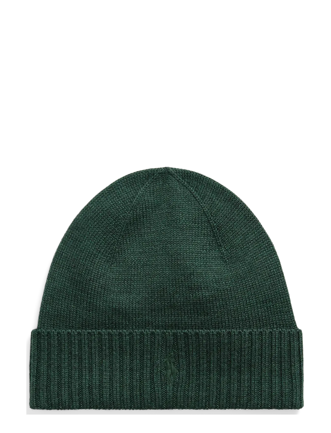 Polo Ralph Lauren Signature Pony Wool Beanie - Kootud mütsid - LDGPL PINE HTHR W / green
