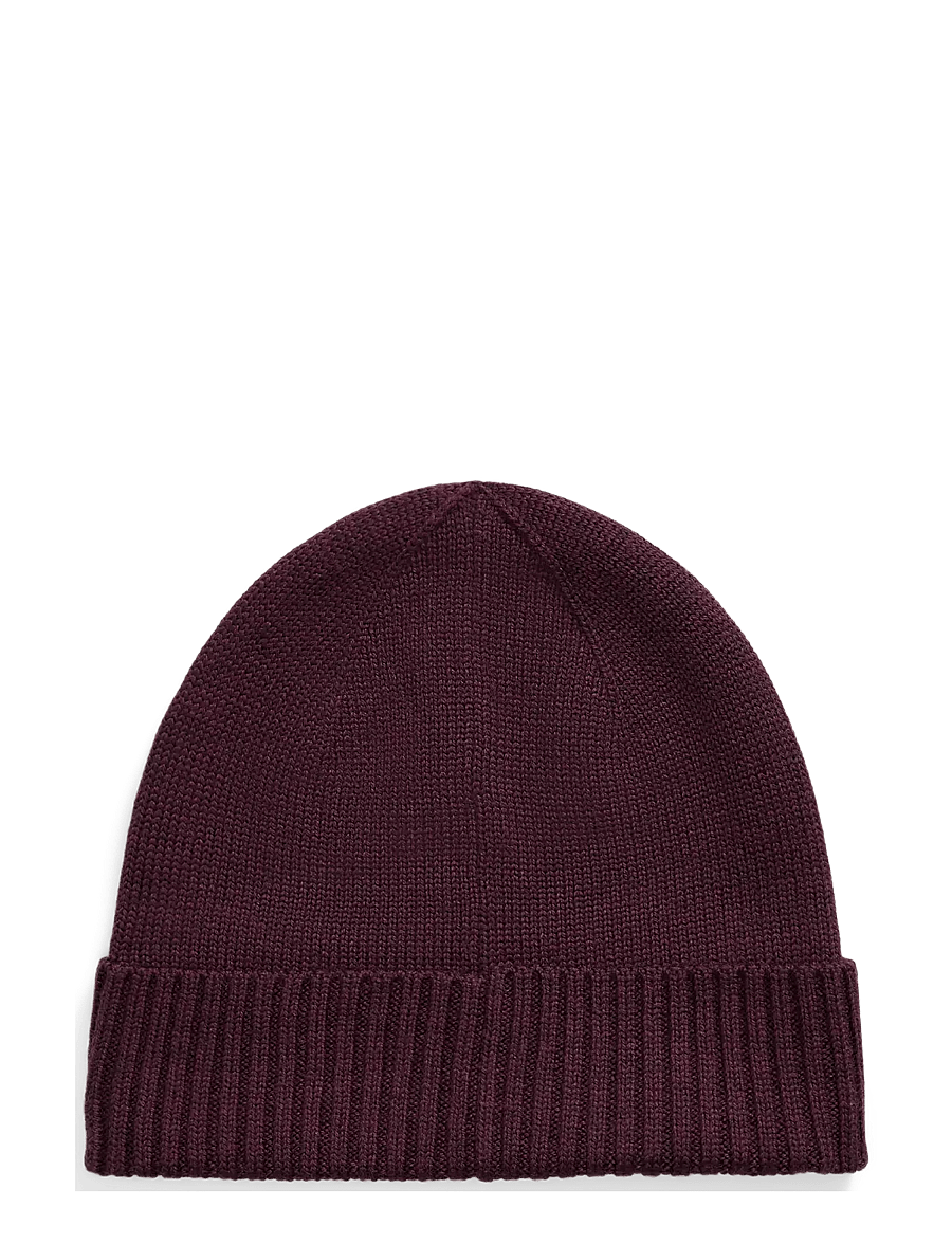 Polo Ralph Lauren - 2/30 MERINO WL RWS-HAT - osta olukorra järgi - merlot wine hthr - 1