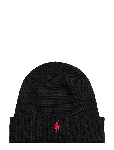 Polo Ralph Lauren 2/30 MERINO WL RWS-HAT - Mützen - POLO BLACK / black