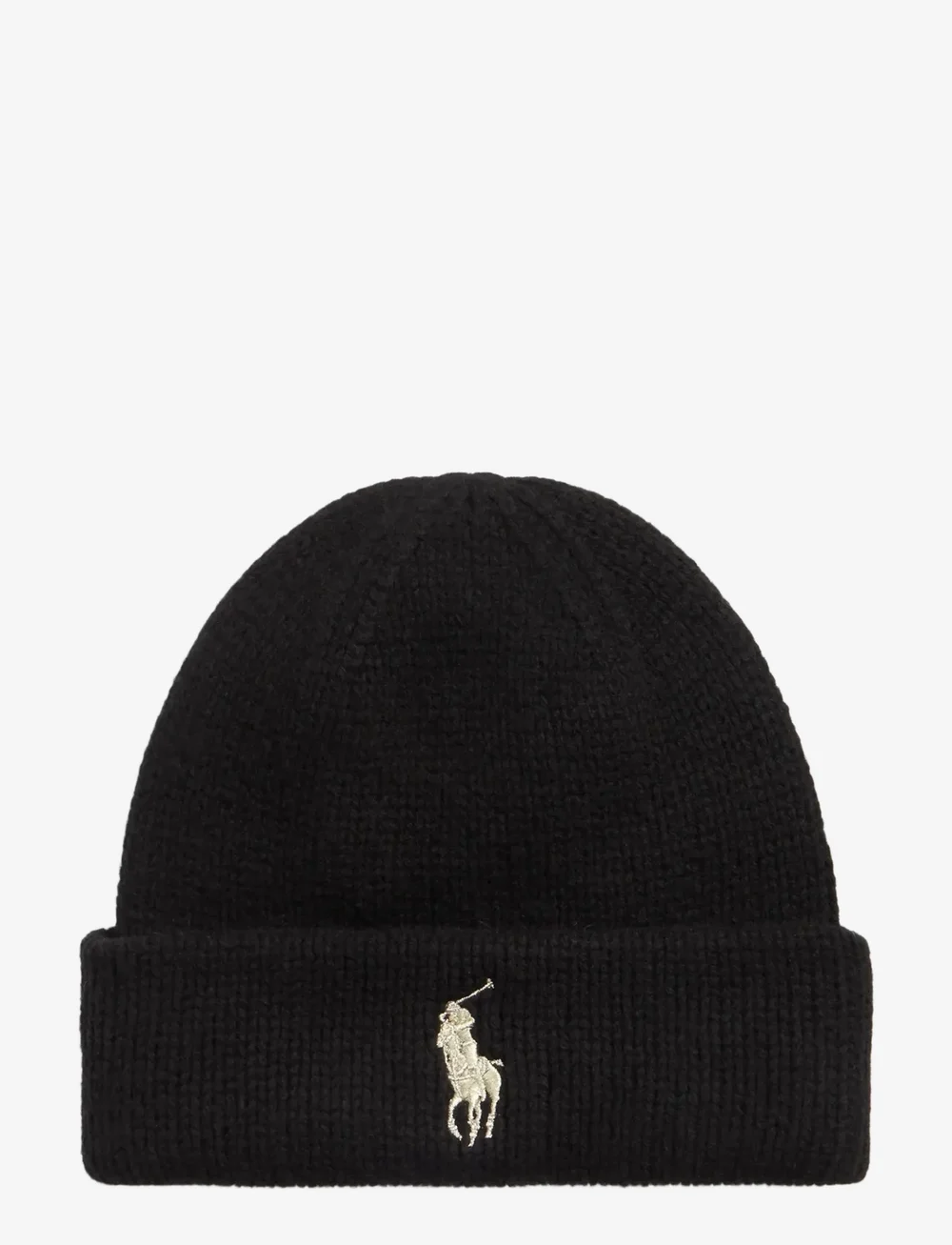 Polo Ralph Lauren Signature Pony Wool Beanie Polo Black gold P