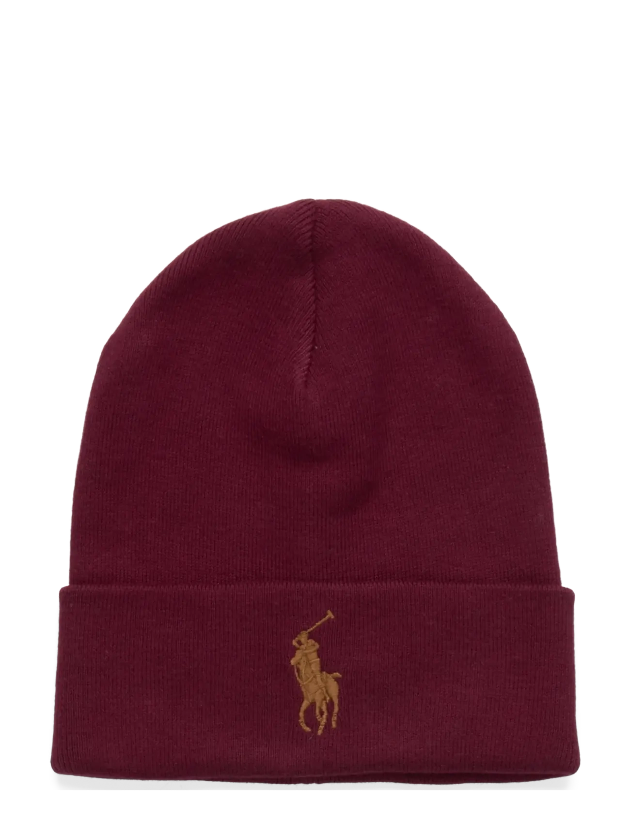 Polo Ralph Lauren Combed Cotton Beanie - Accessoires - CLASSIC WINE / burgundy
