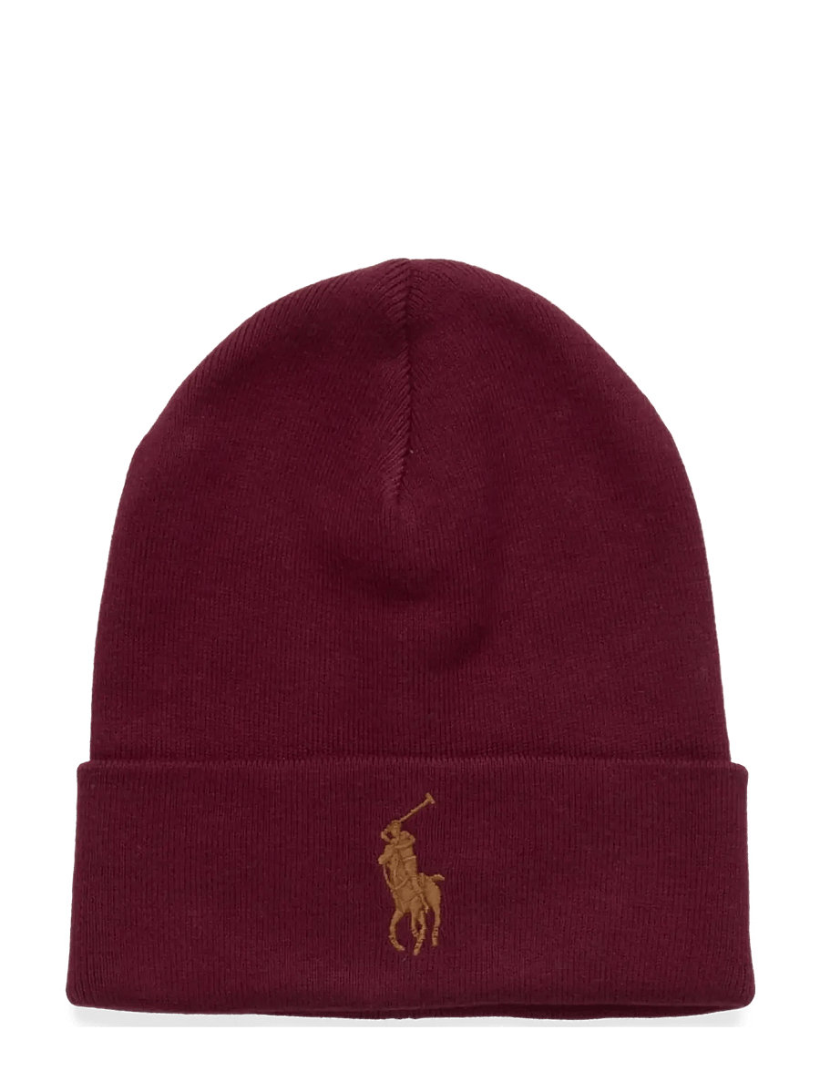 Polo Ralph Lauren - Combed Cotton Beanie - shop efter anledning - classic wine - 0