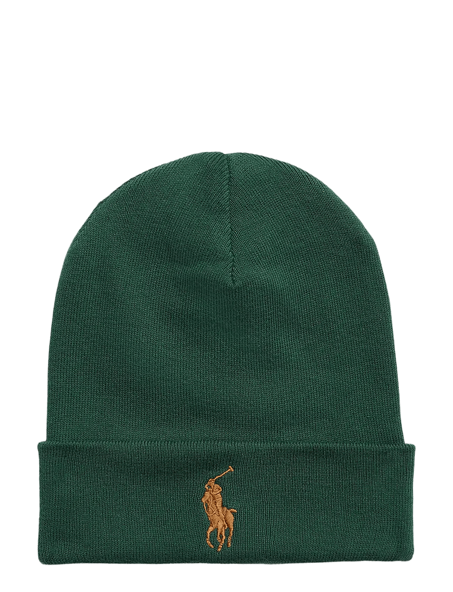 Polo Ralph Lauren - Combed Cotton Beanie - shoppa efter tillfälle - vintage pine/tan - 1