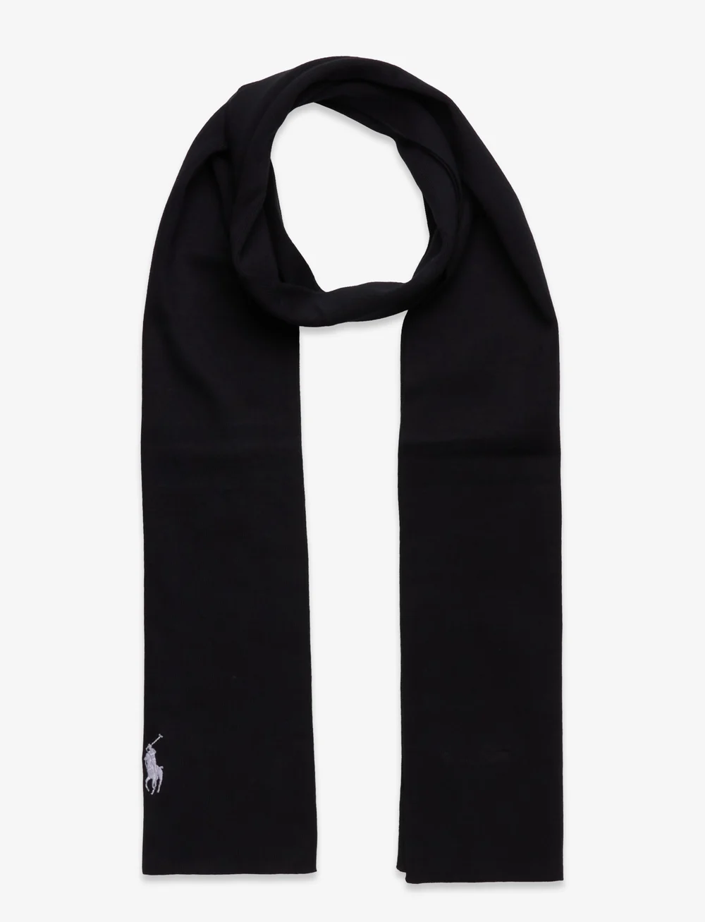 Polo Ralph Lauren - Combed Cotton Scarf - halstørklæder - polo black/cream - 0