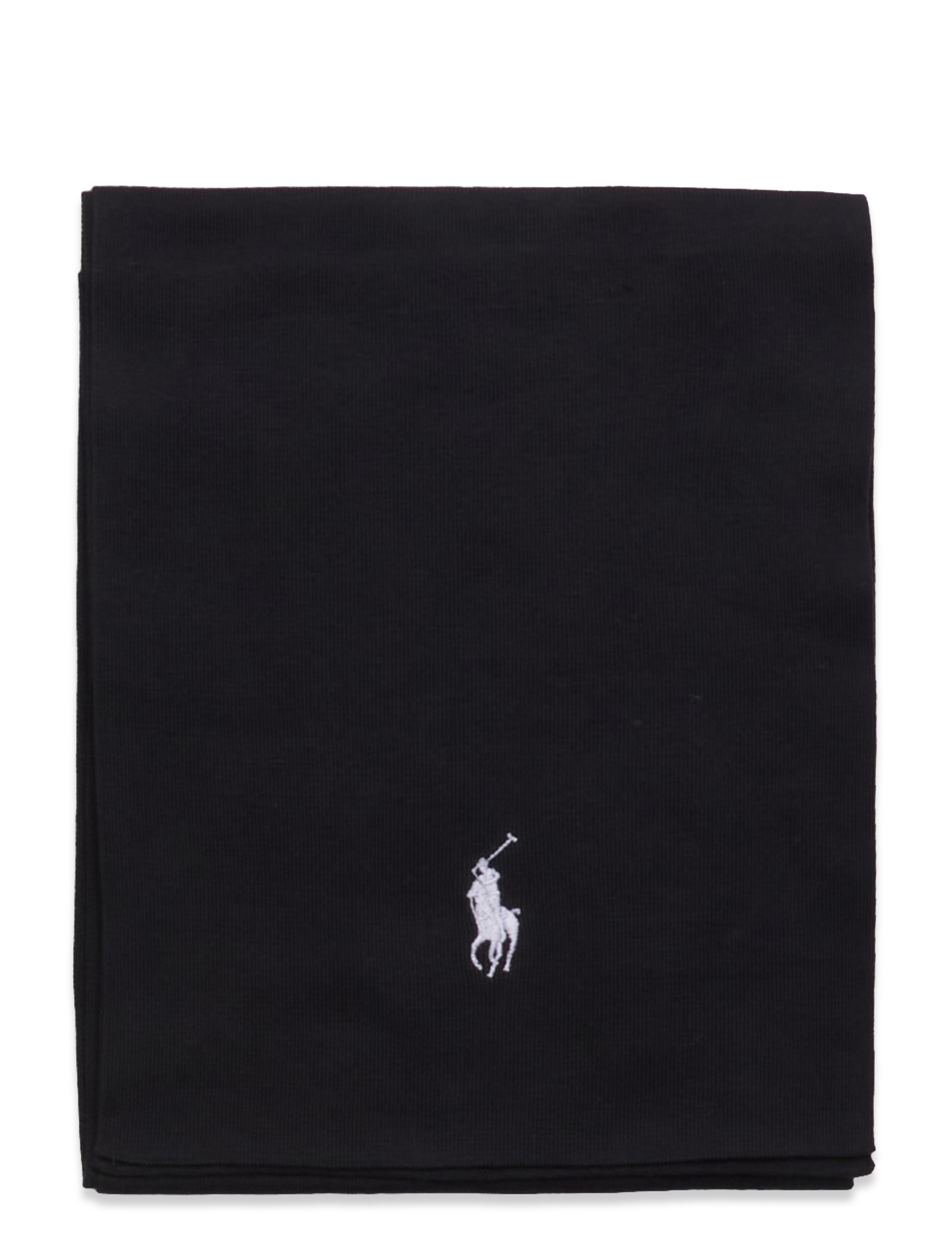 Polo Ralph Lauren - Combed Cotton Scarf - kaulahuivit - polo black/cream - 1