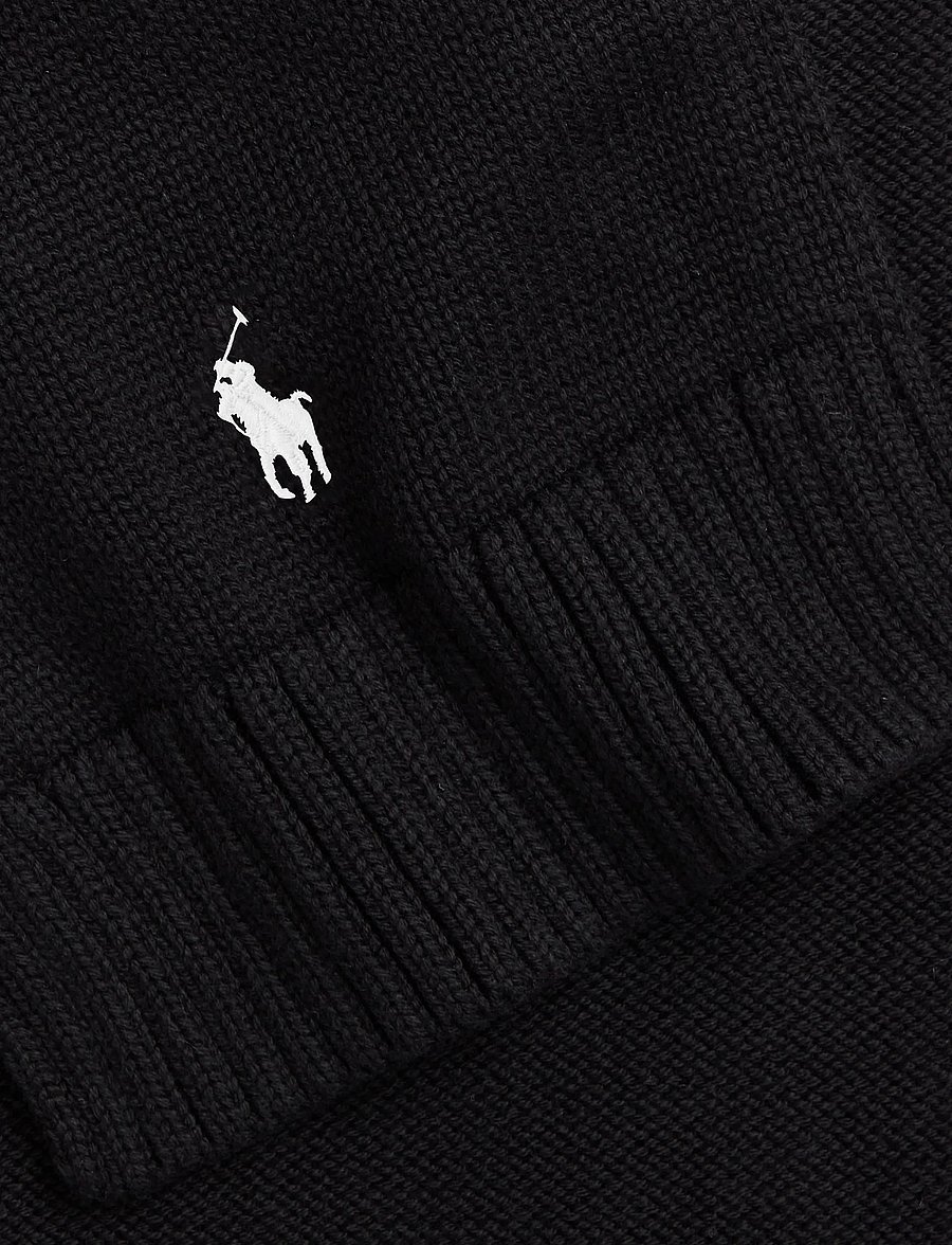 Polo Ralph Lauren - Combed Cotton Scarf - talvesallid - polo black/cream - 3