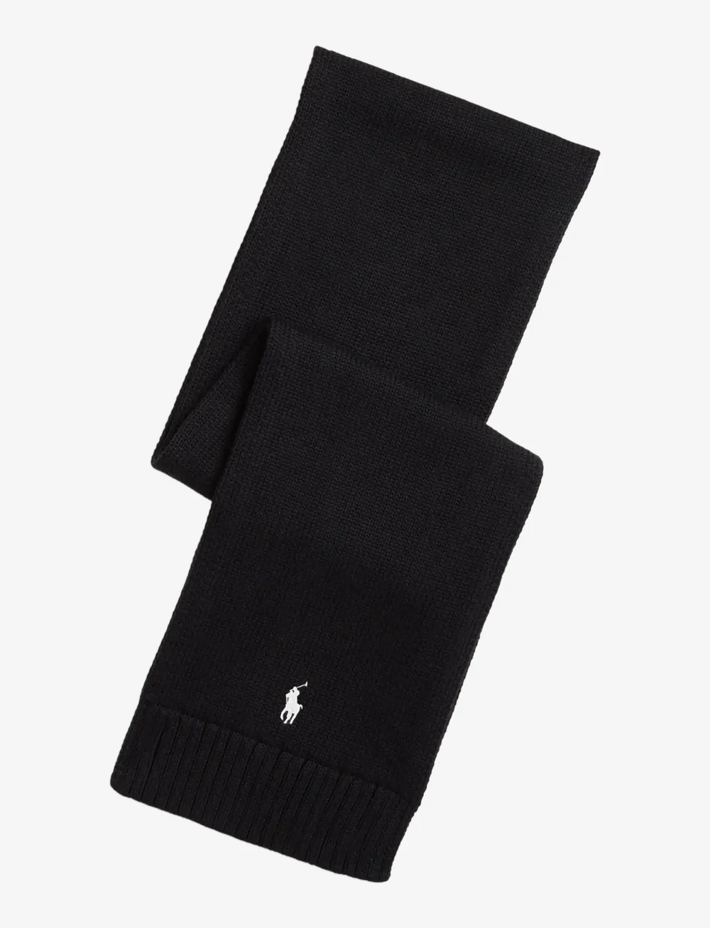 Polo Ralph Lauren - Combed Cotton Scarf - halstørklæder - polo black/cream - 2