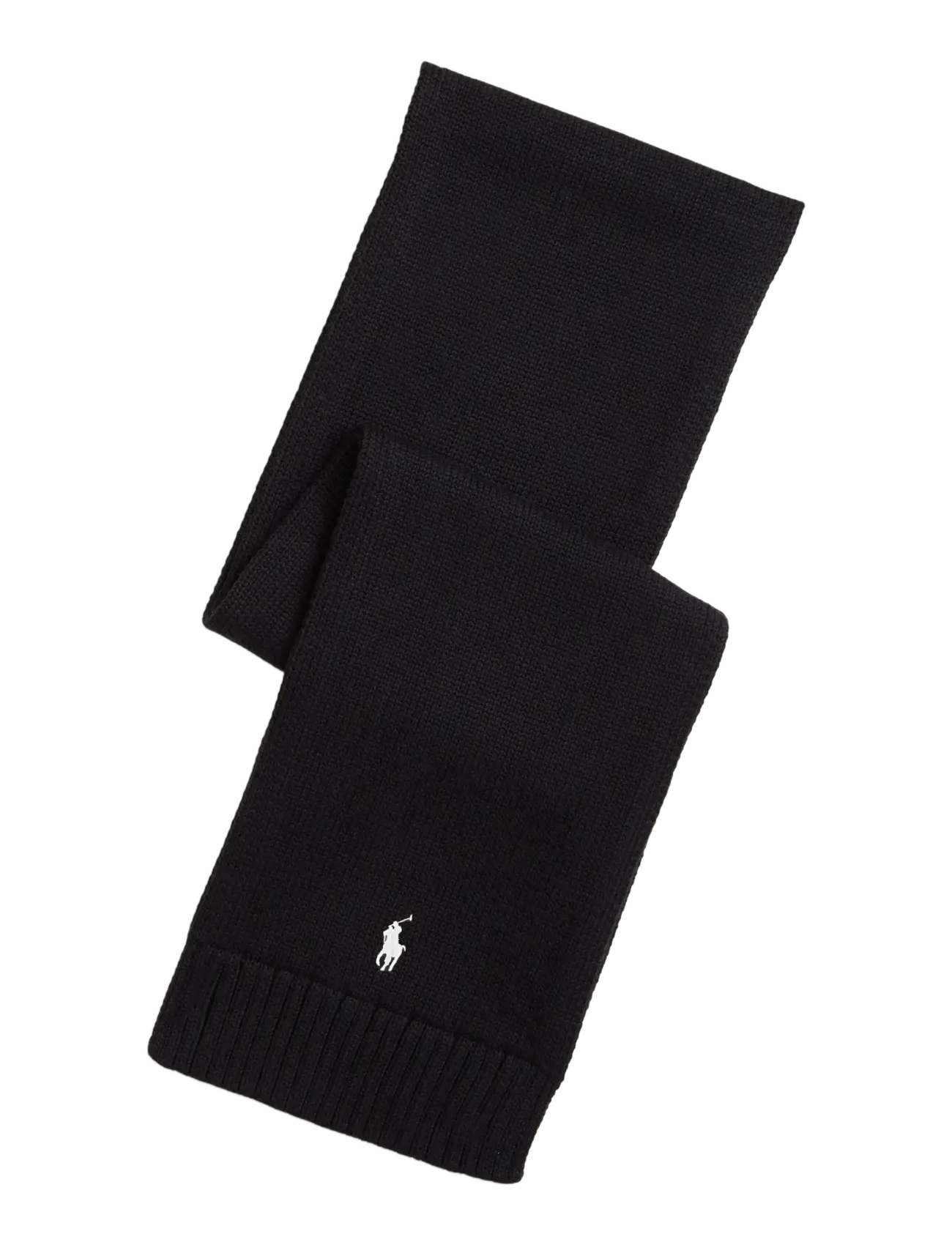 Polo Ralph Lauren - Combed Cotton Scarf - kaulahuivit - polo black/cream - 2