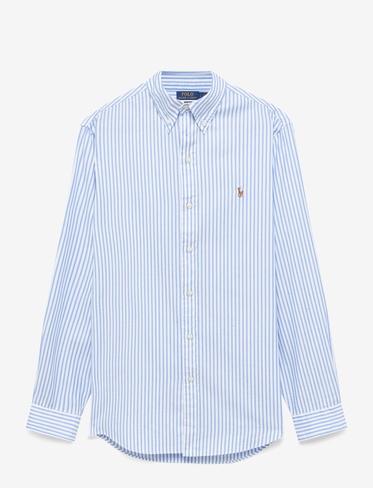 Polo Ralph Lauren - Custom Fit Striped Stretch Oxford Shirt - basic skjorter - 5527a blue/white - 2