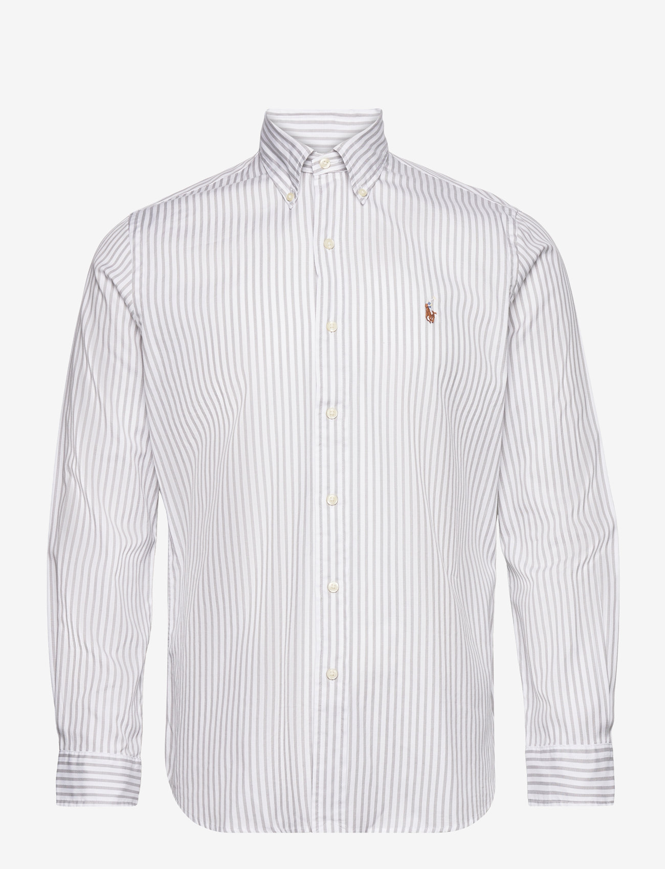Polo Ralph Lauren - Custom Fit Striped Stretch Oxford Shirt - basic-hemden - 5527d grey/white - 1