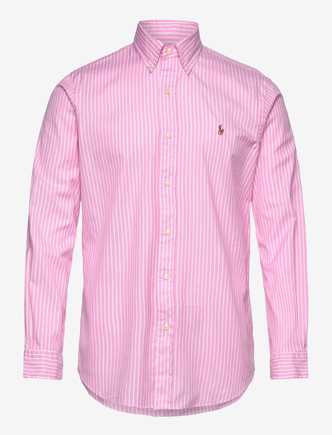 Polo Ralph Lauren - Custom Fit Striped Stretch Oxford Shirt - 6895b new rose/wh - 0