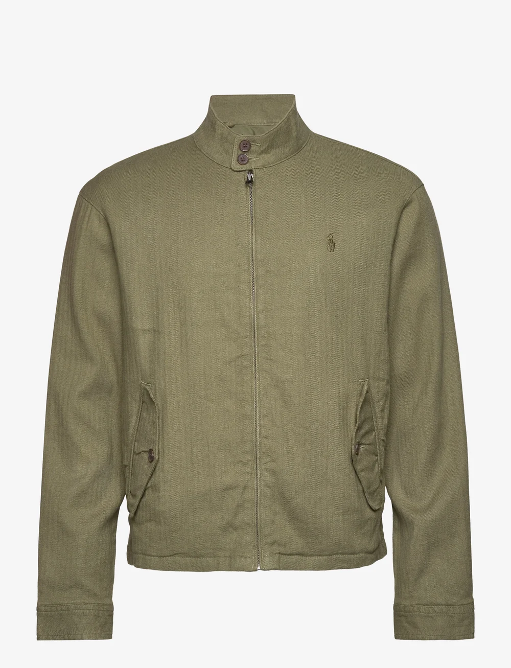 Herringbone Twill Harrington Jacket