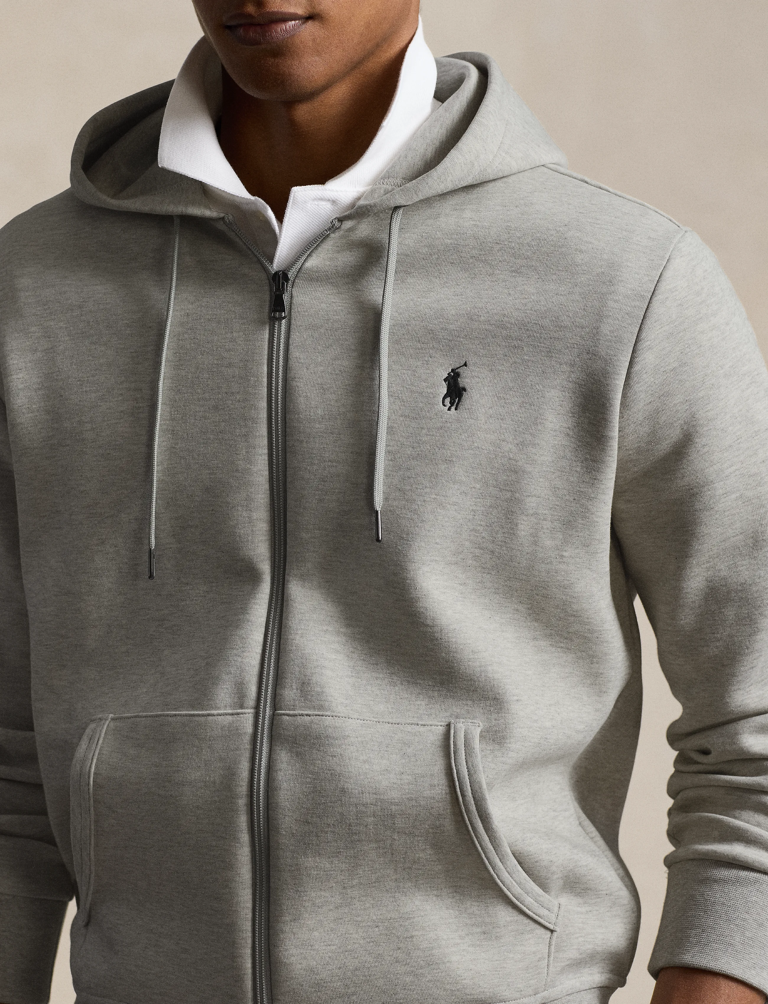 Polo Ralph Lauren - Double-Knit Full-Zip Hoodie - hettegensere - lt sport heather - 5