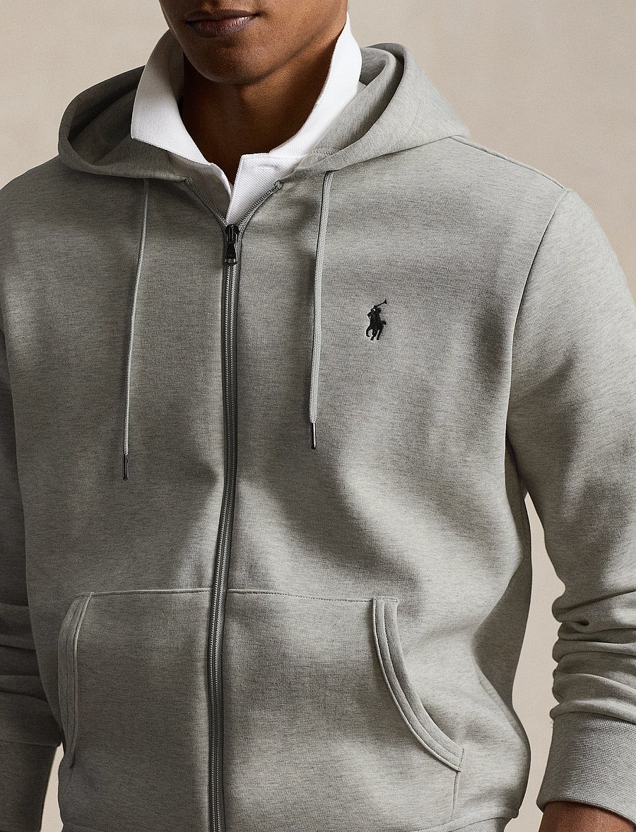 Polo Ralph Lauren - Double-Knit Full-Zip Hoodie - hettegensere - lt sport heather - 5