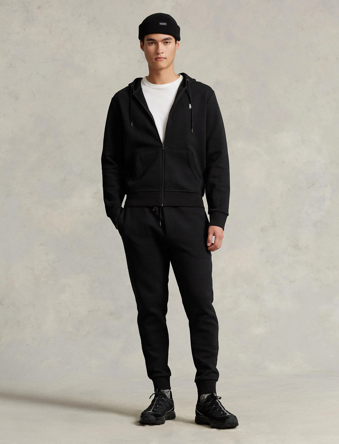 Double knit full zip hoodie best sale polo