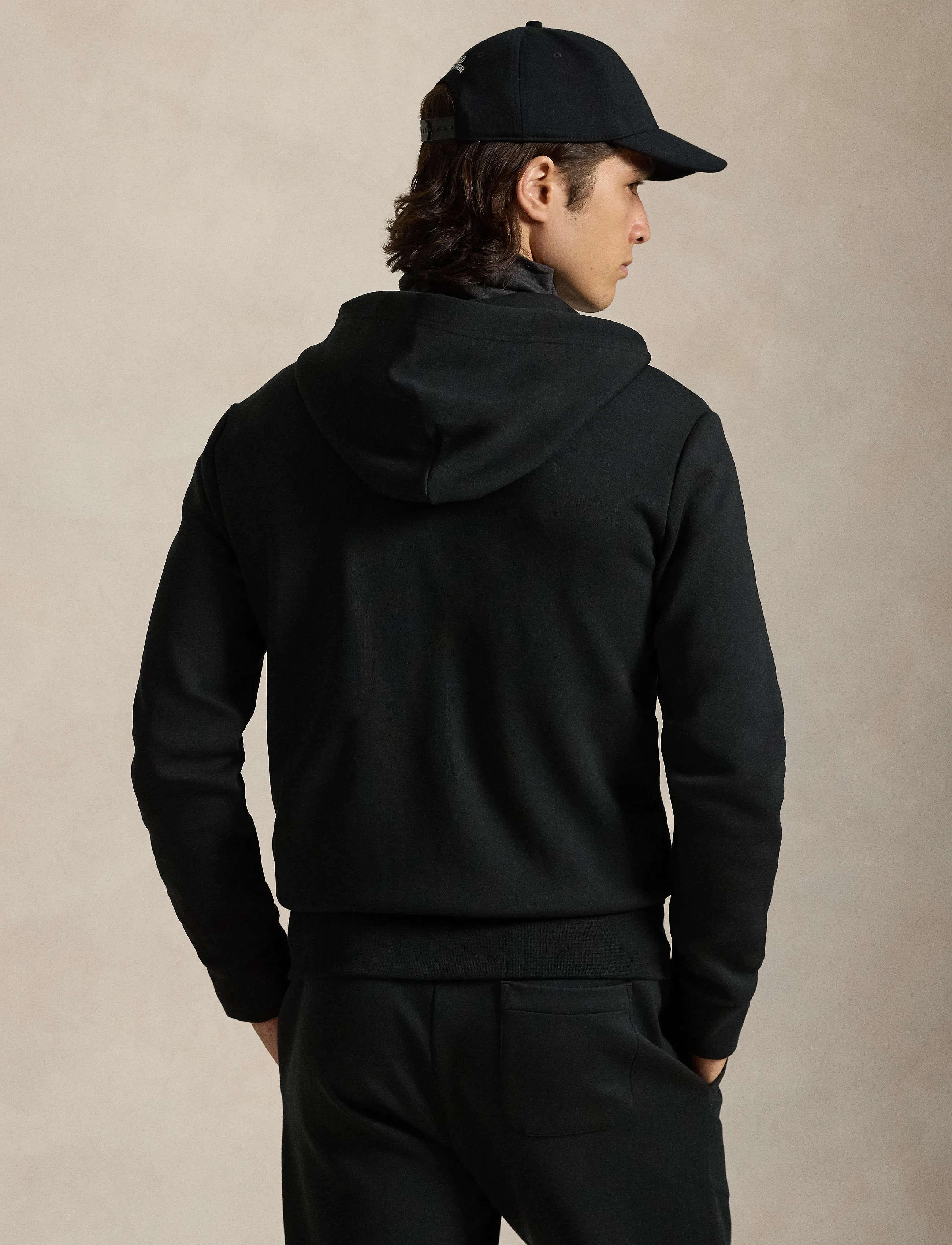 Polo Ralph Lauren - 30/1 DOUBLE KNT CVC-LSL-KNT - hettupeysur - polo black - 2