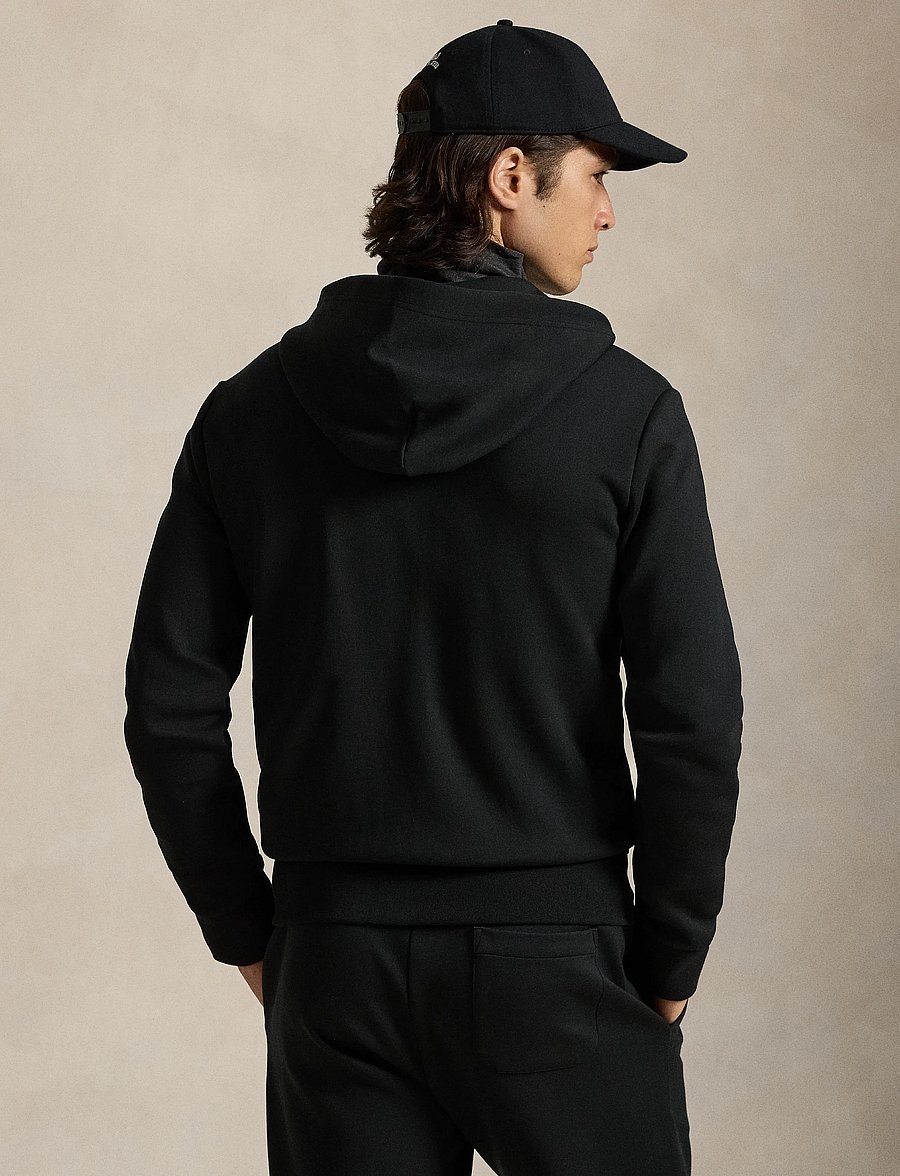Polo Ralph Lauren - 30/1 DOUBLE KNT CVC-LSL-KNT - hettupeysur - polo black - 2