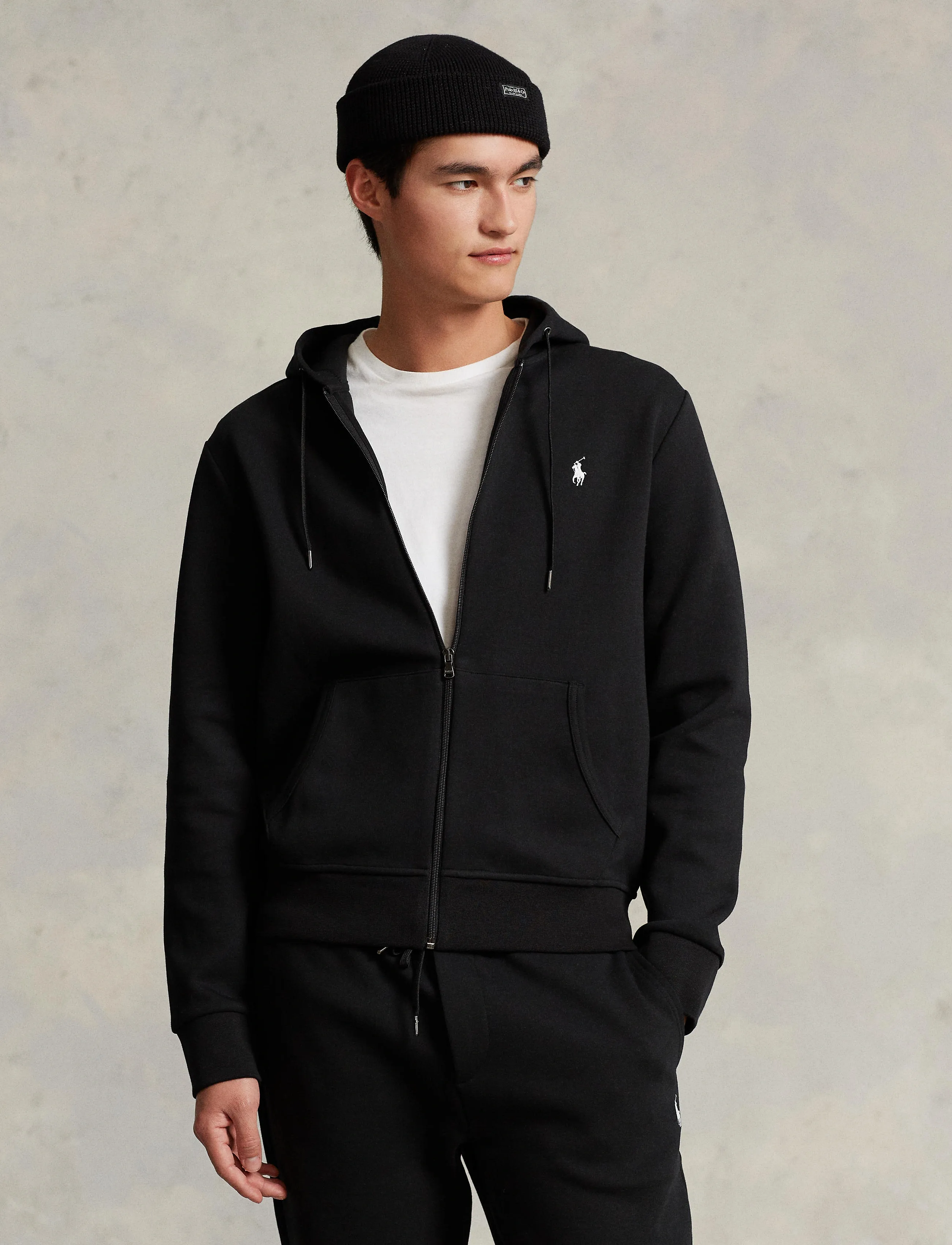 Polo Ralph Lauren - 30/1 DOUBLE KNT CVC-LSL-KNT - hettupeysur - polo black - 3