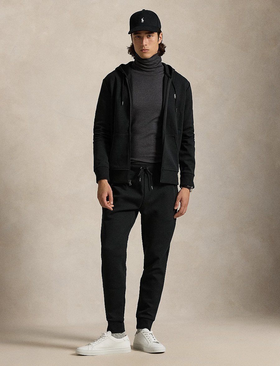 Polo Ralph Lauren - 30/1 DOUBLE KNT CVC-LSL-KNT - hettupeysur - polo black - 4