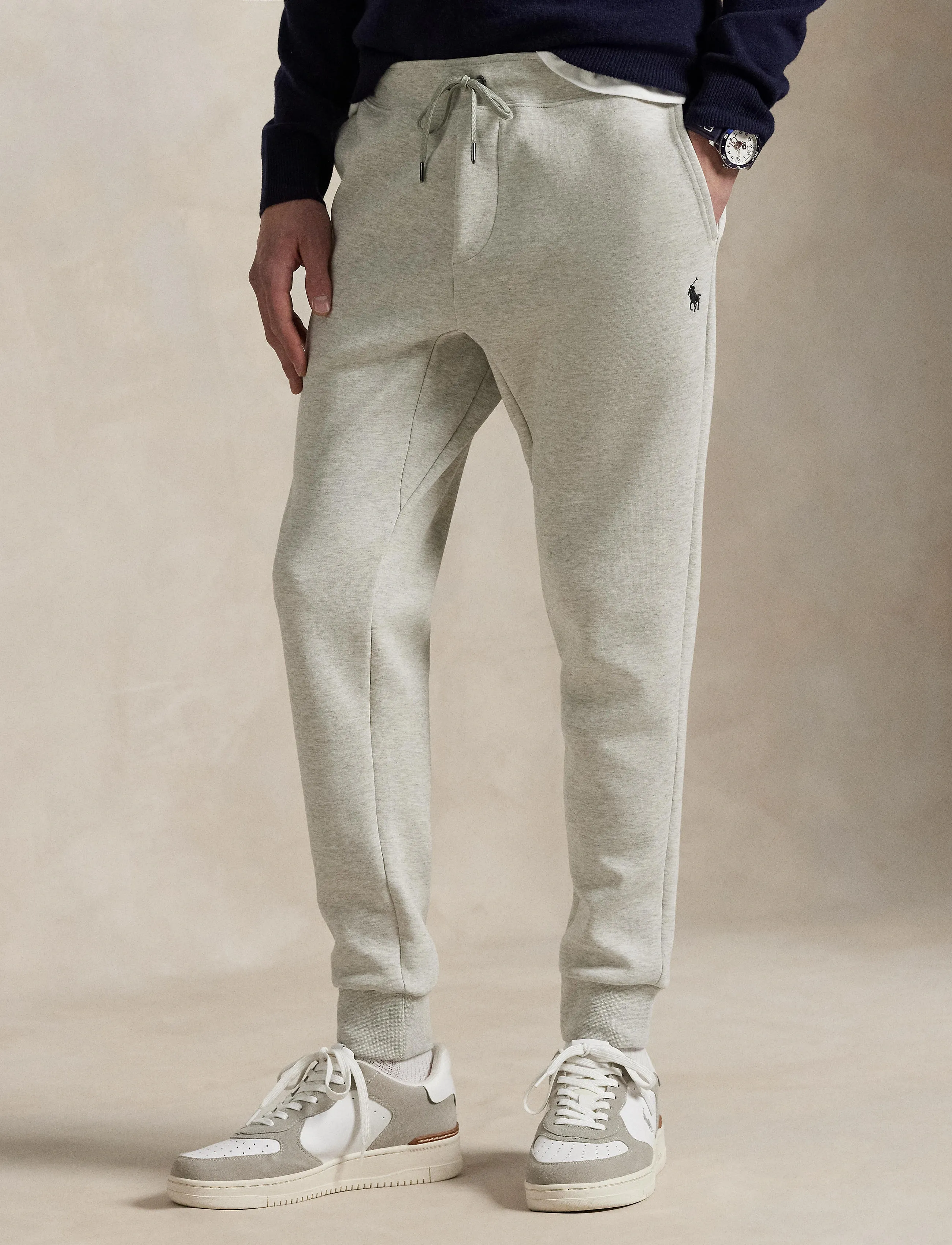 Polo Ralph Lauren Double-Knit Jogger Pant, L, Grey, Underdele > Joggingbukser, Herre