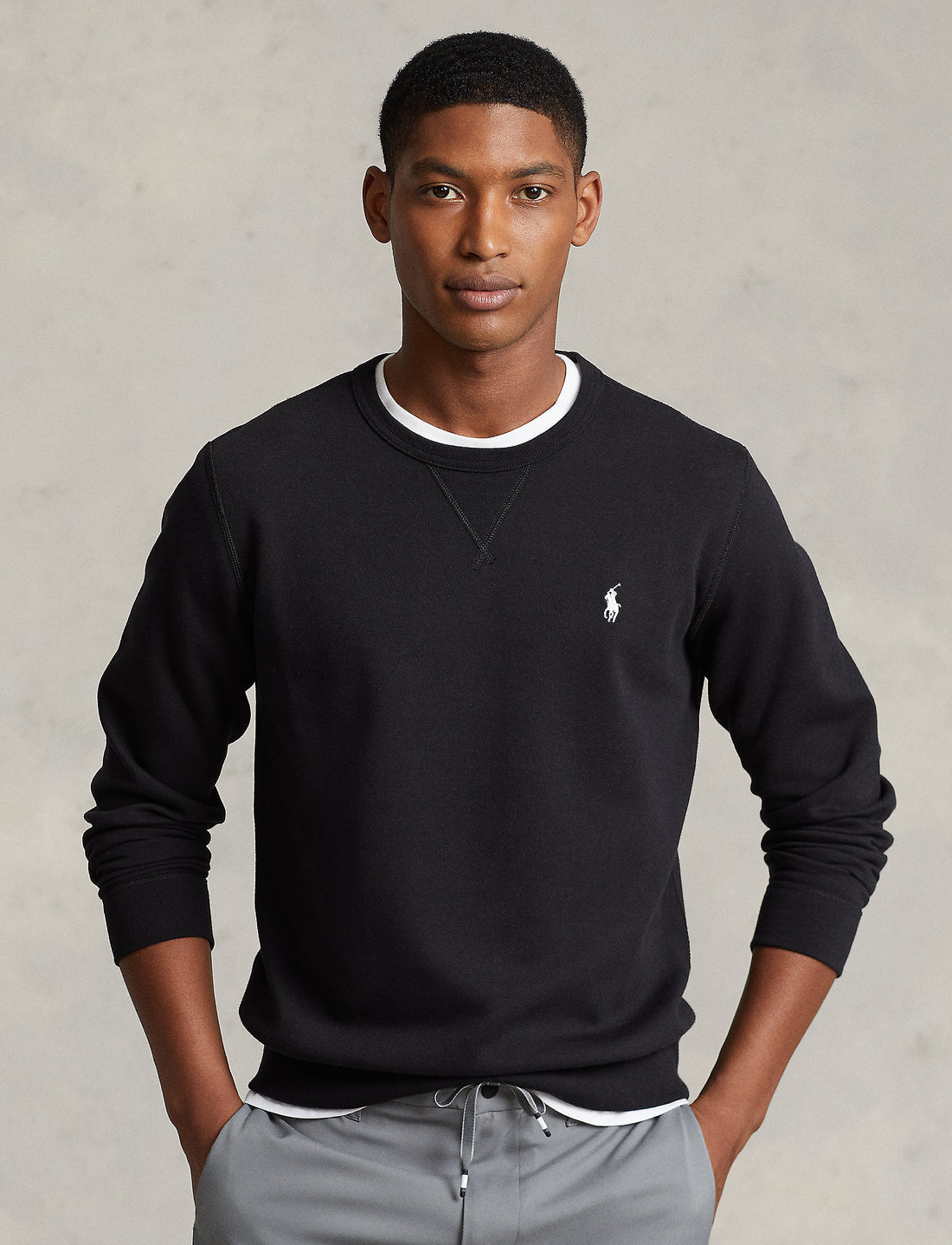 Polo ralph lauren crew neck sweatshirt black sale